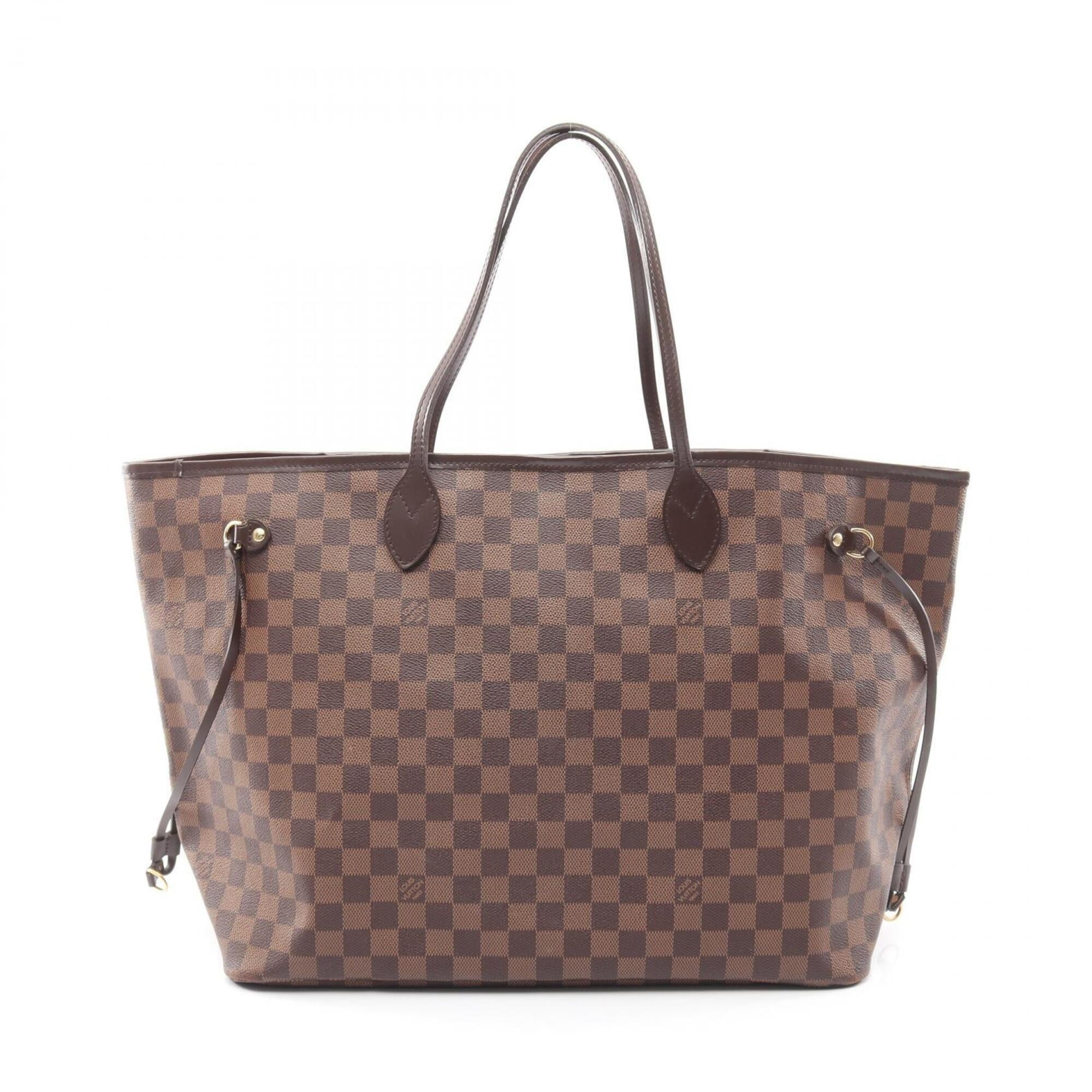 Louis Vuitton Brown Ebene Coated Canvas Leather Handbag Tote Bag (Pre-Owned)