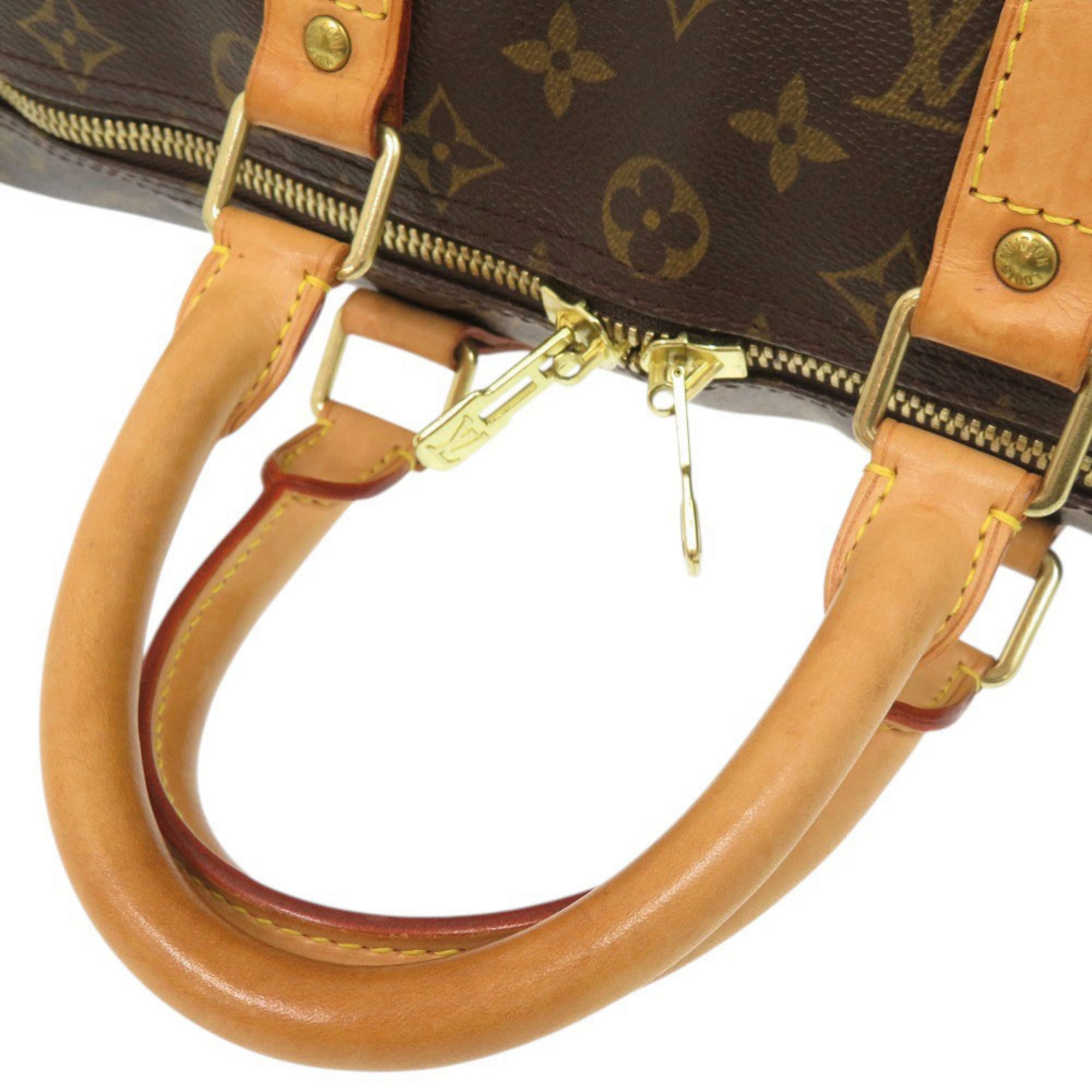 Louis Vuitton Brown Monogram Canvas Boston Bag (Pre-Owned)