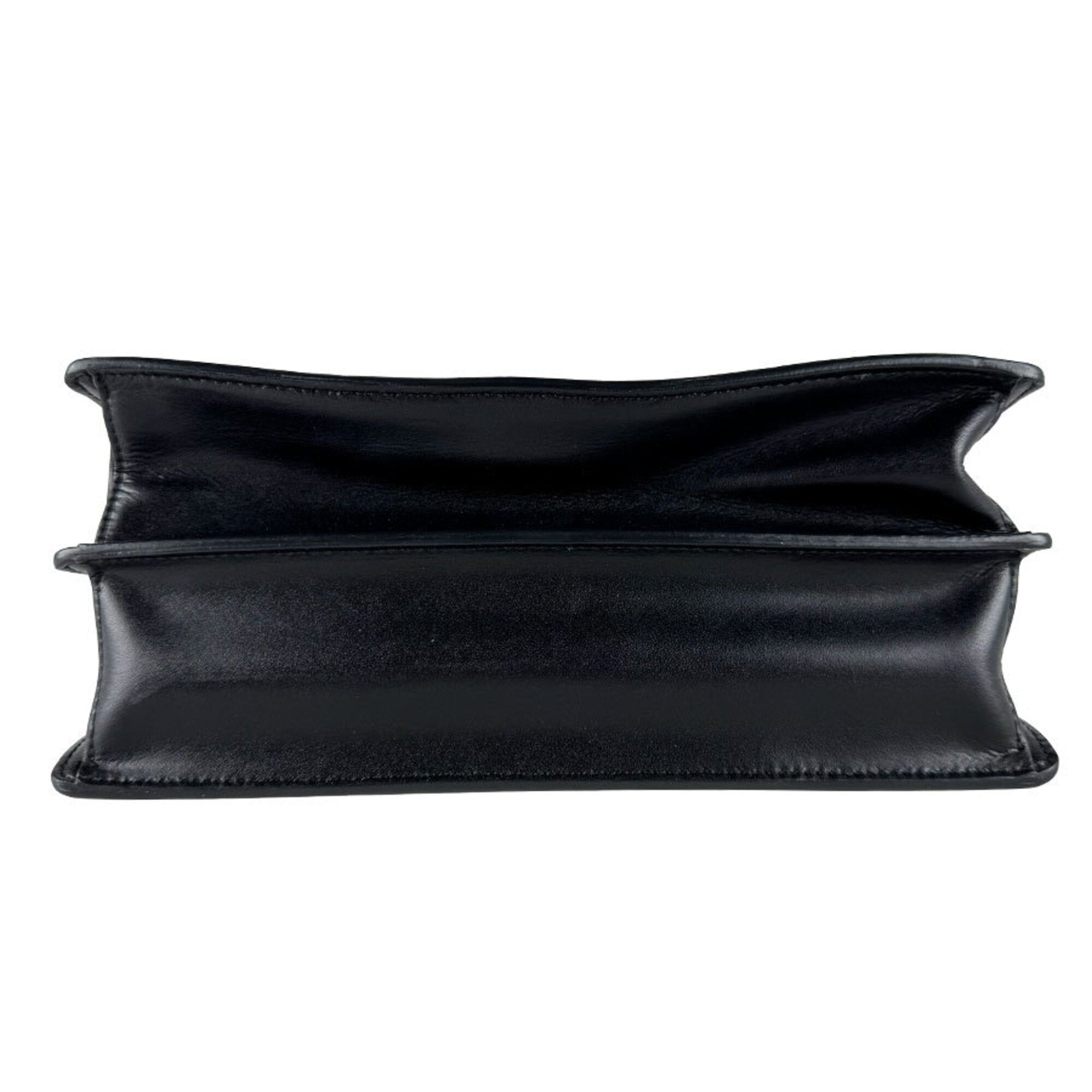 Fendi Black Leather Handbag Shoulder Bag (Pre-Owned)