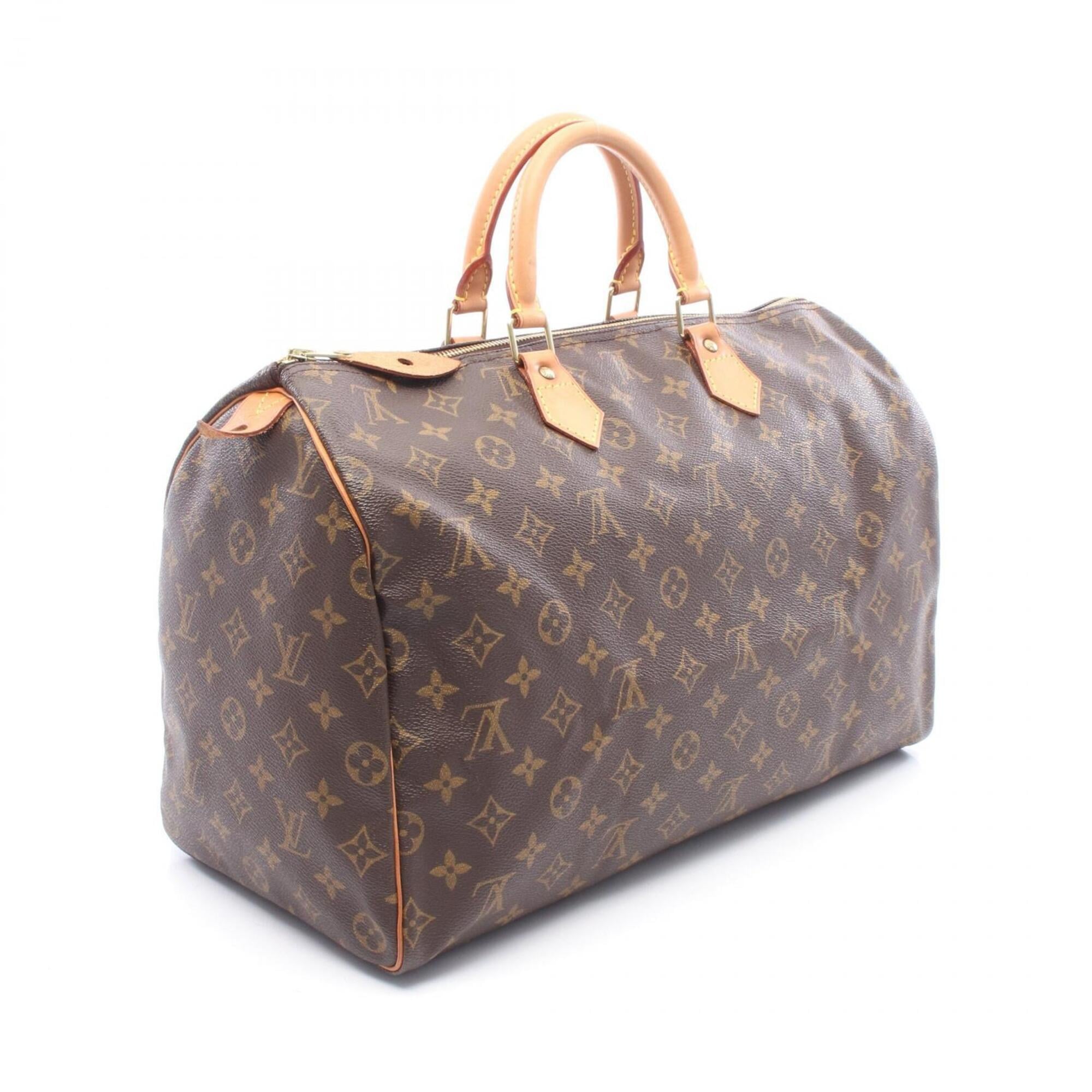 Louis Vuitton Brown Pvc Coated Canvas Leather Handbag (Pre-Owned)