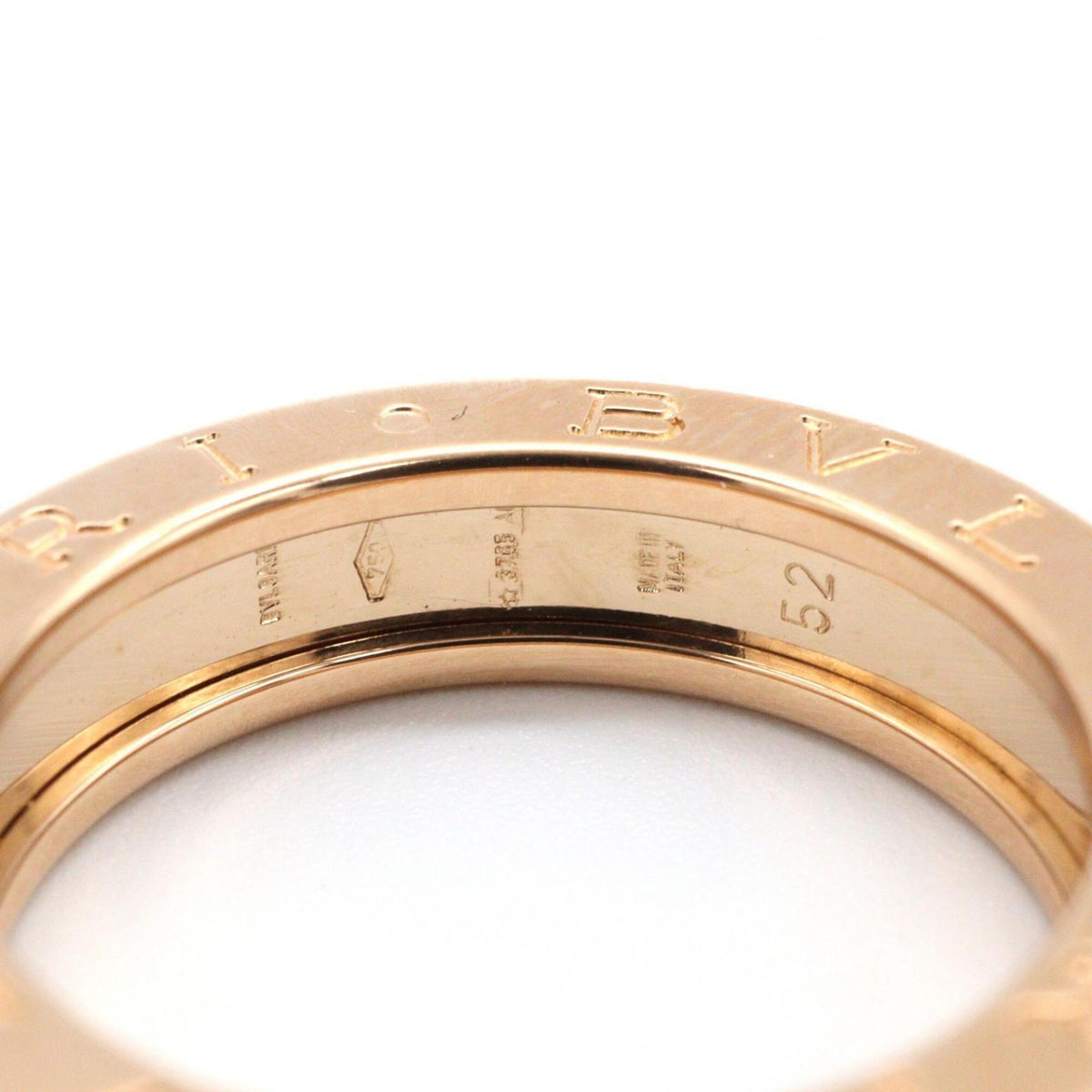 Bvlgari Gold Pink Gold (18K) Band Ring (Pre-Owned)