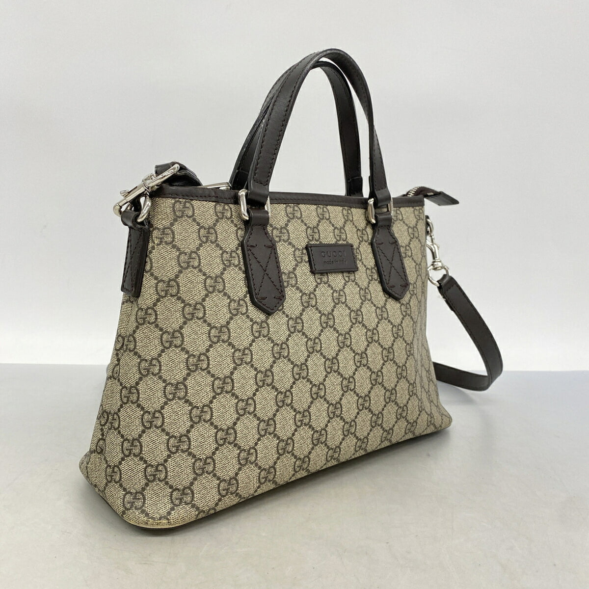 Gucci Brown Pvc Handbag (Pre-Owned)