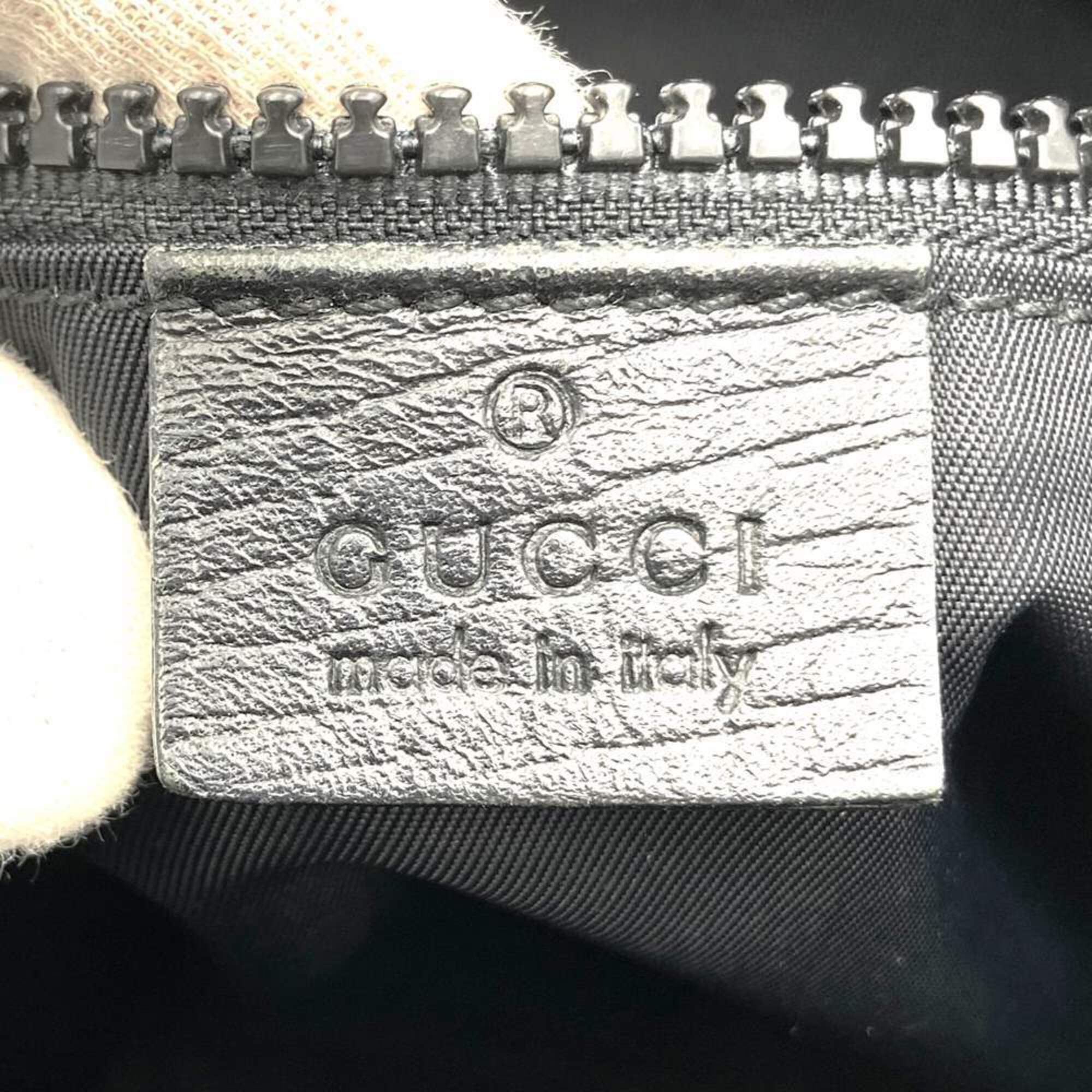 Gucci Black Gg Supreme Canvas Shoulder Bag (Pre-Owned)