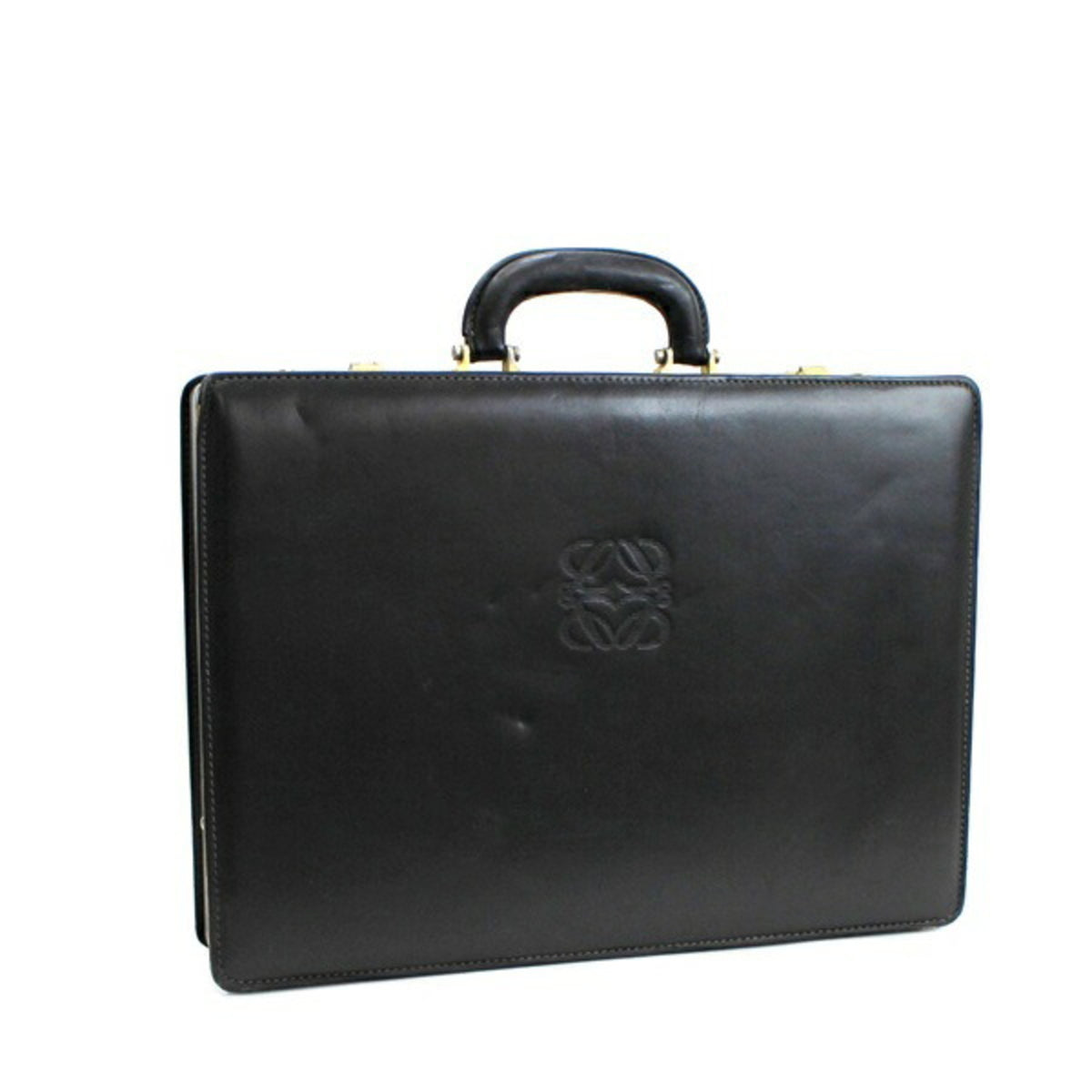 Loewe Black Leather Attaché Case (Pre-Owned)