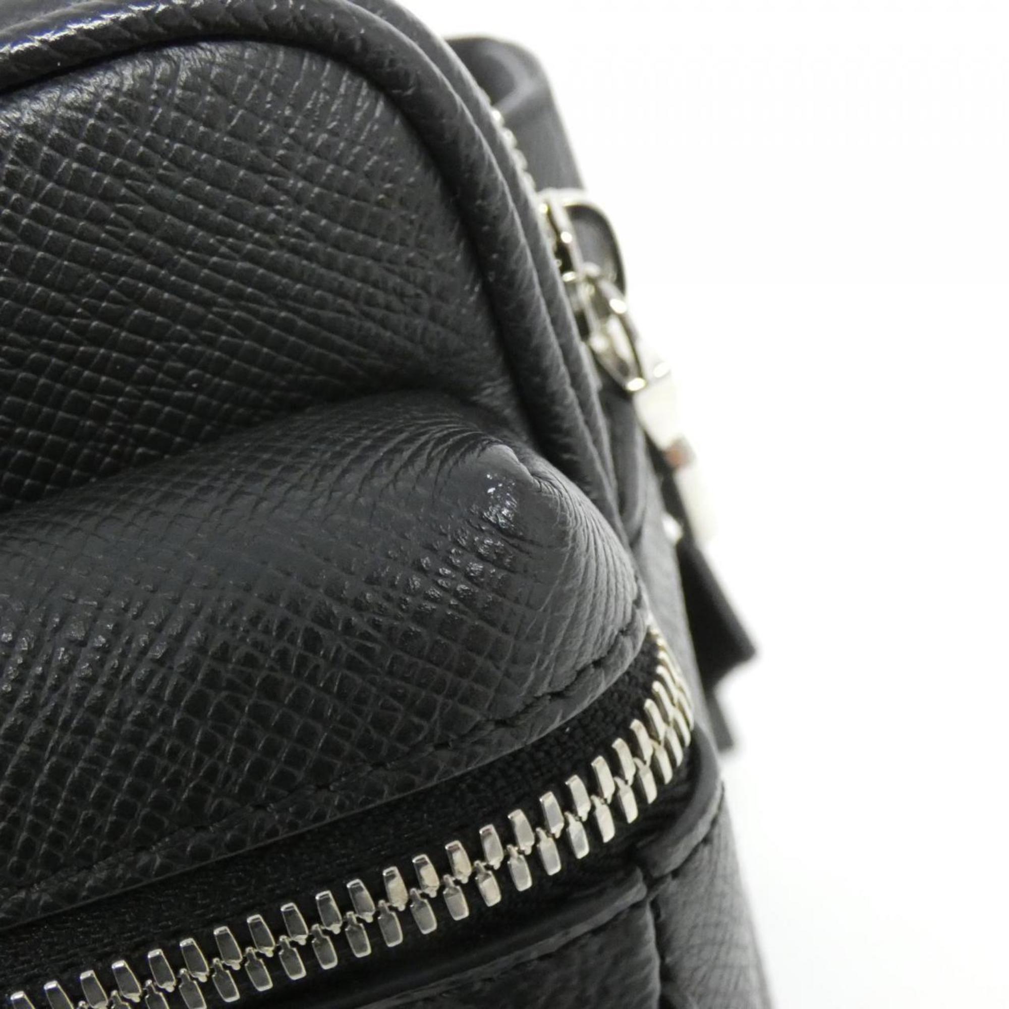 Louis Vuitton Black Coated Canvas Shoulder Bag (Pre-Owned)