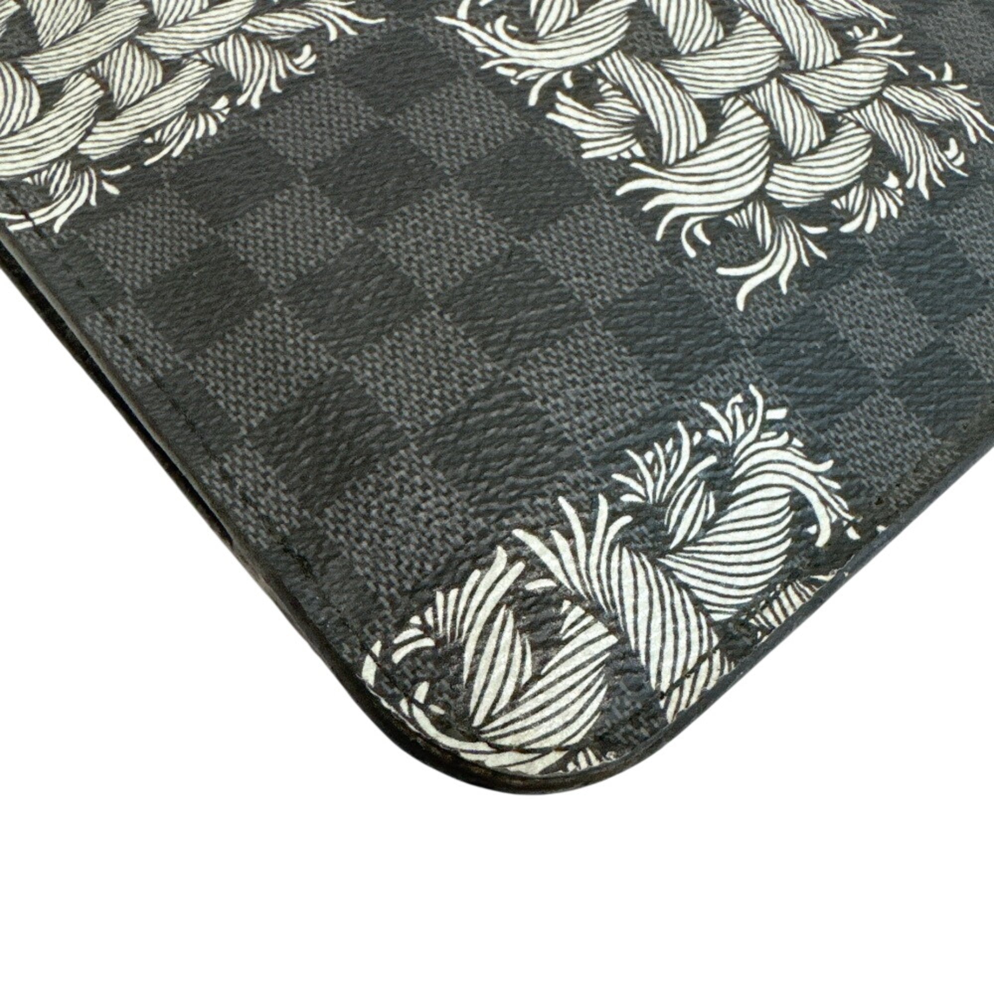 Louis Vuitton Black Gray White Damier Graphite Clutch Bag (Pre-Owned)