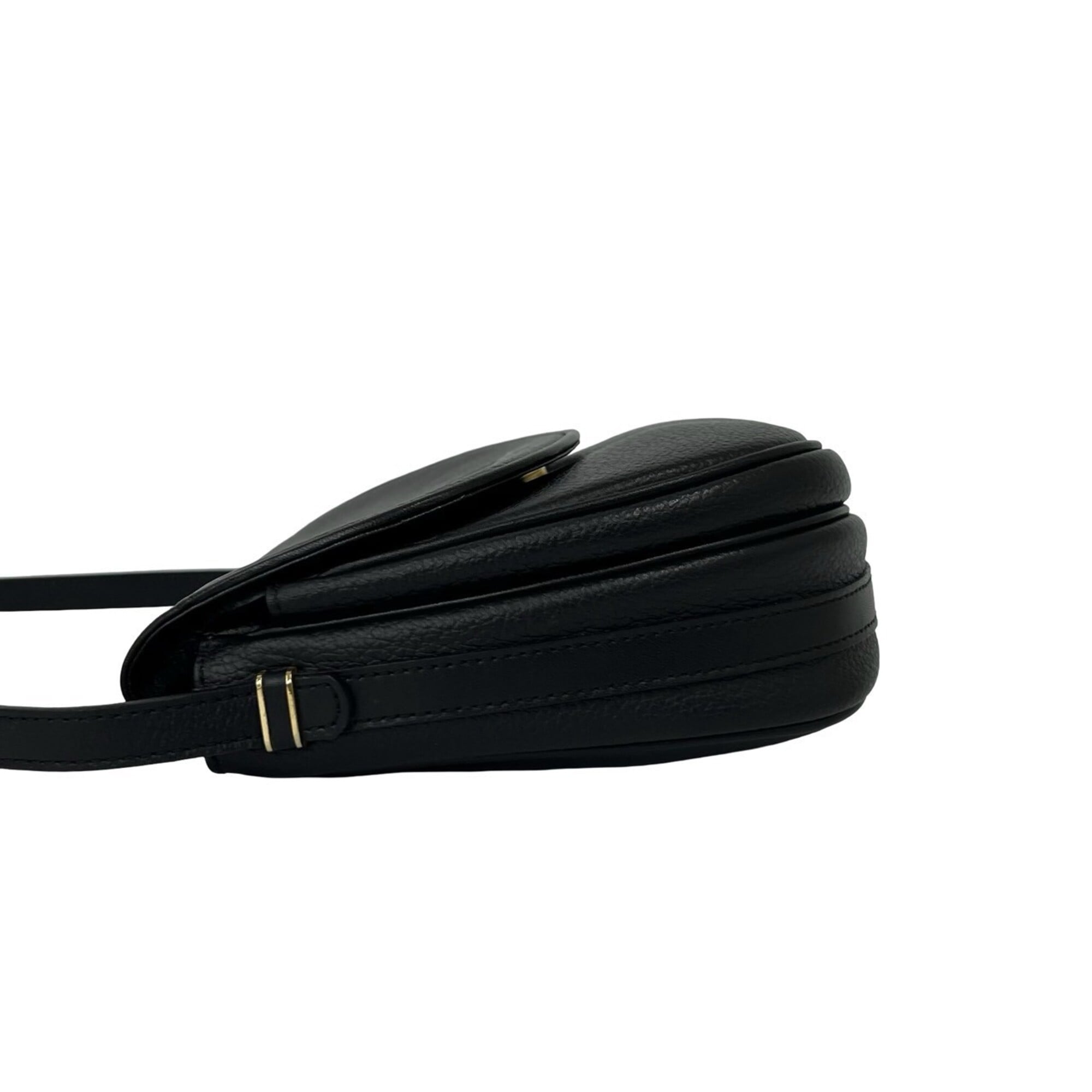 Burberry Black Leather Pochette Shoulder Bag (Pre-Owned)