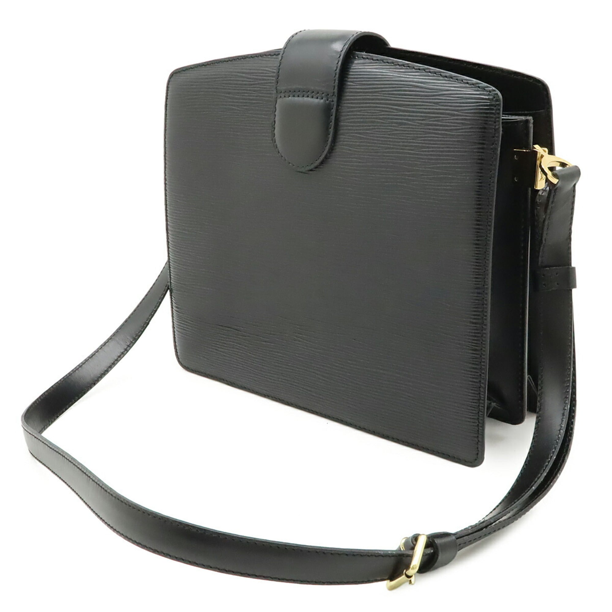 Louis Vuitton Epi Black Noir Epi Leather Shoulder Bag (Pre-Owned)