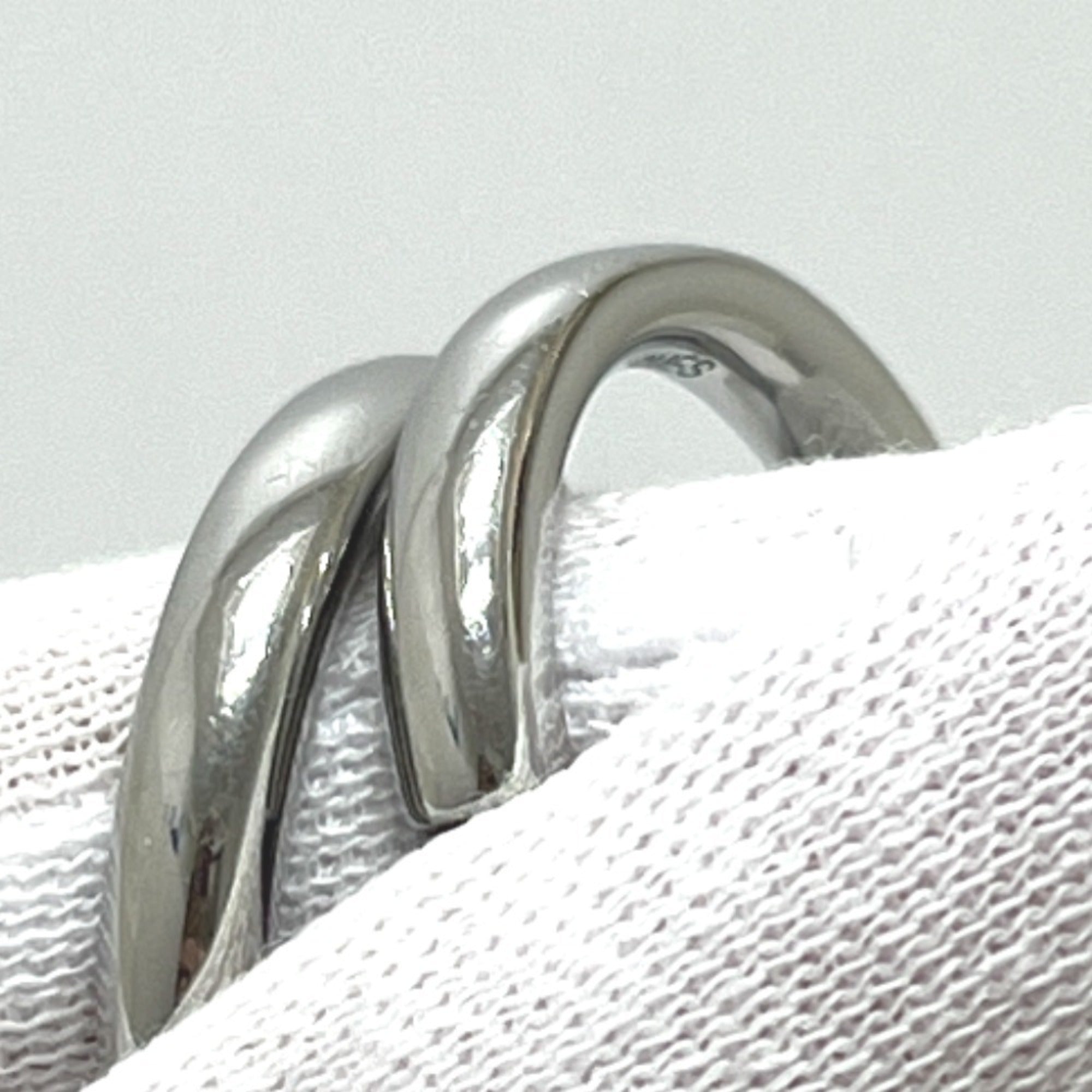 Hermes Silver Metal Band Ring (Pre-Owned)