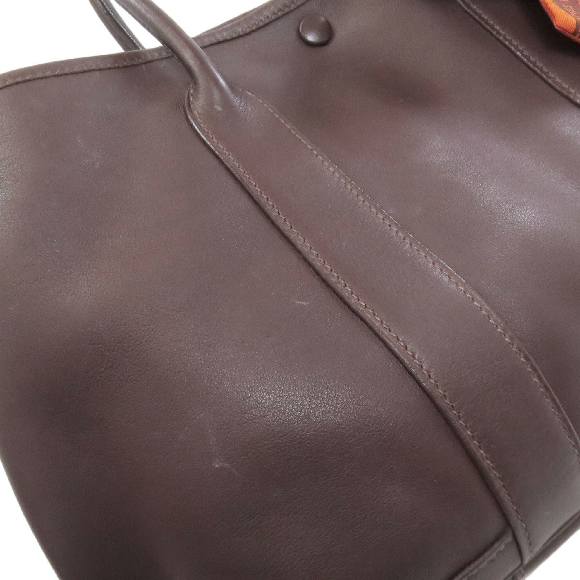 Hermes Garden Havane Swift Leather Handbag (Pre-Owned)