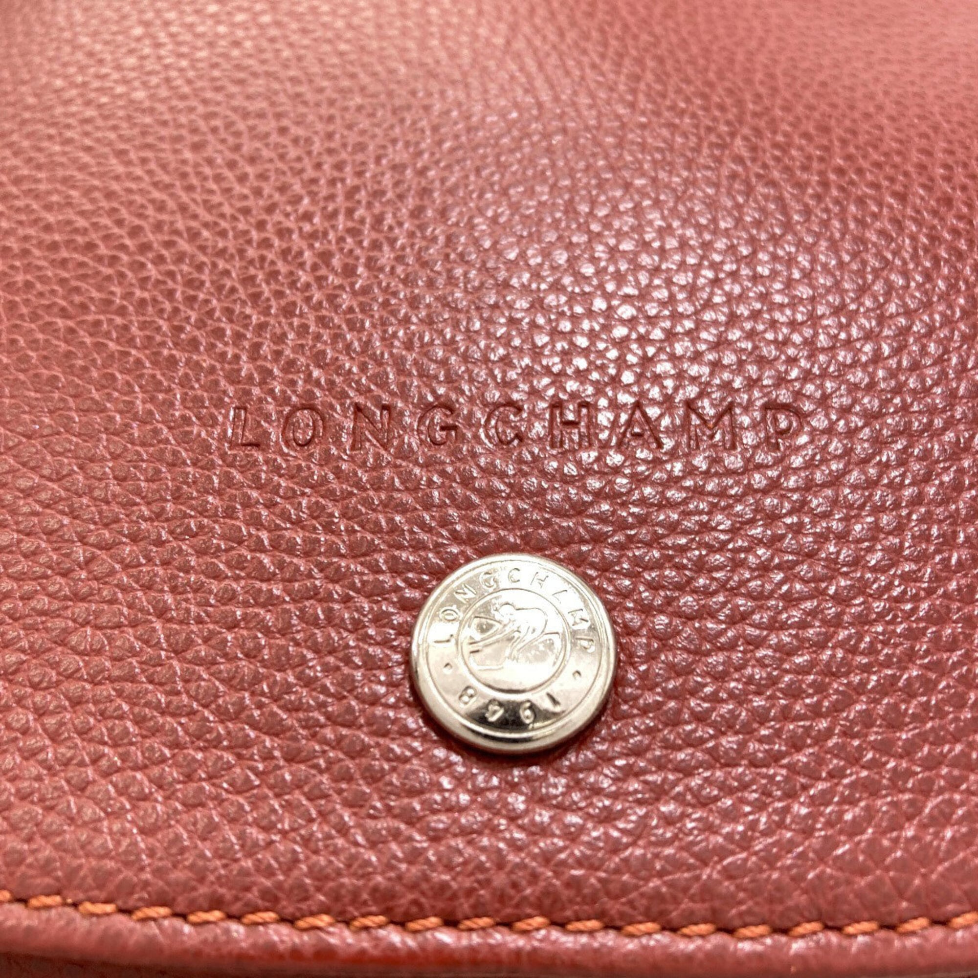 Longchamp Brown Leather Shoulder Bag (Pre-Owned)