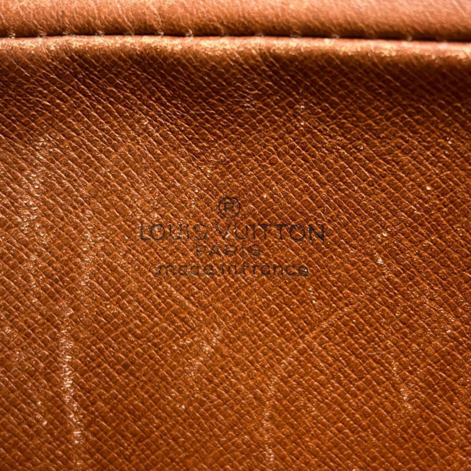 Louis Vuitton Black Brown Galle Monogram Monogram Pochette Shoulder Bag (Pre-Owned)