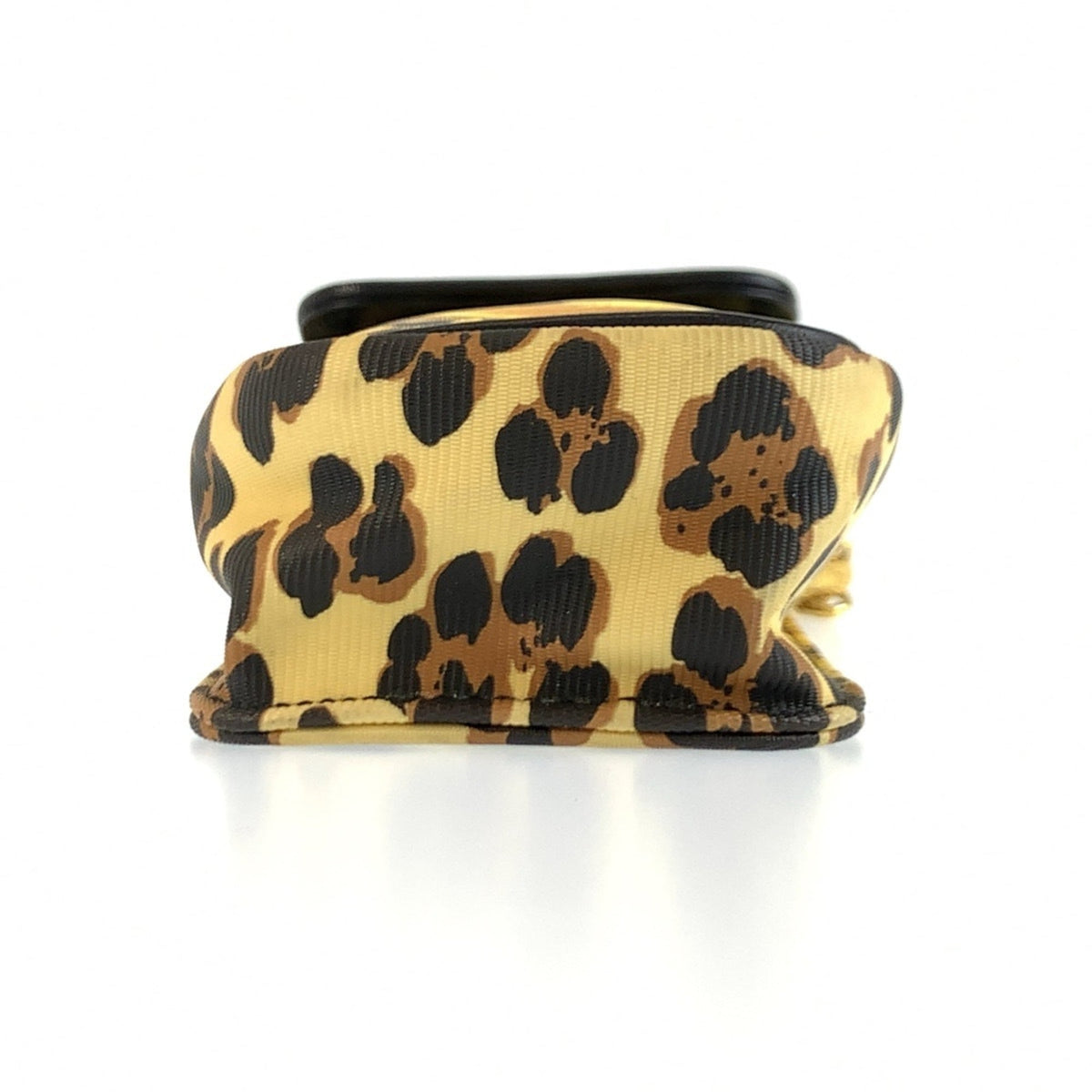 Versace Black Yellow Pvc Pochette Shoulder Bag (Pre-Owned)