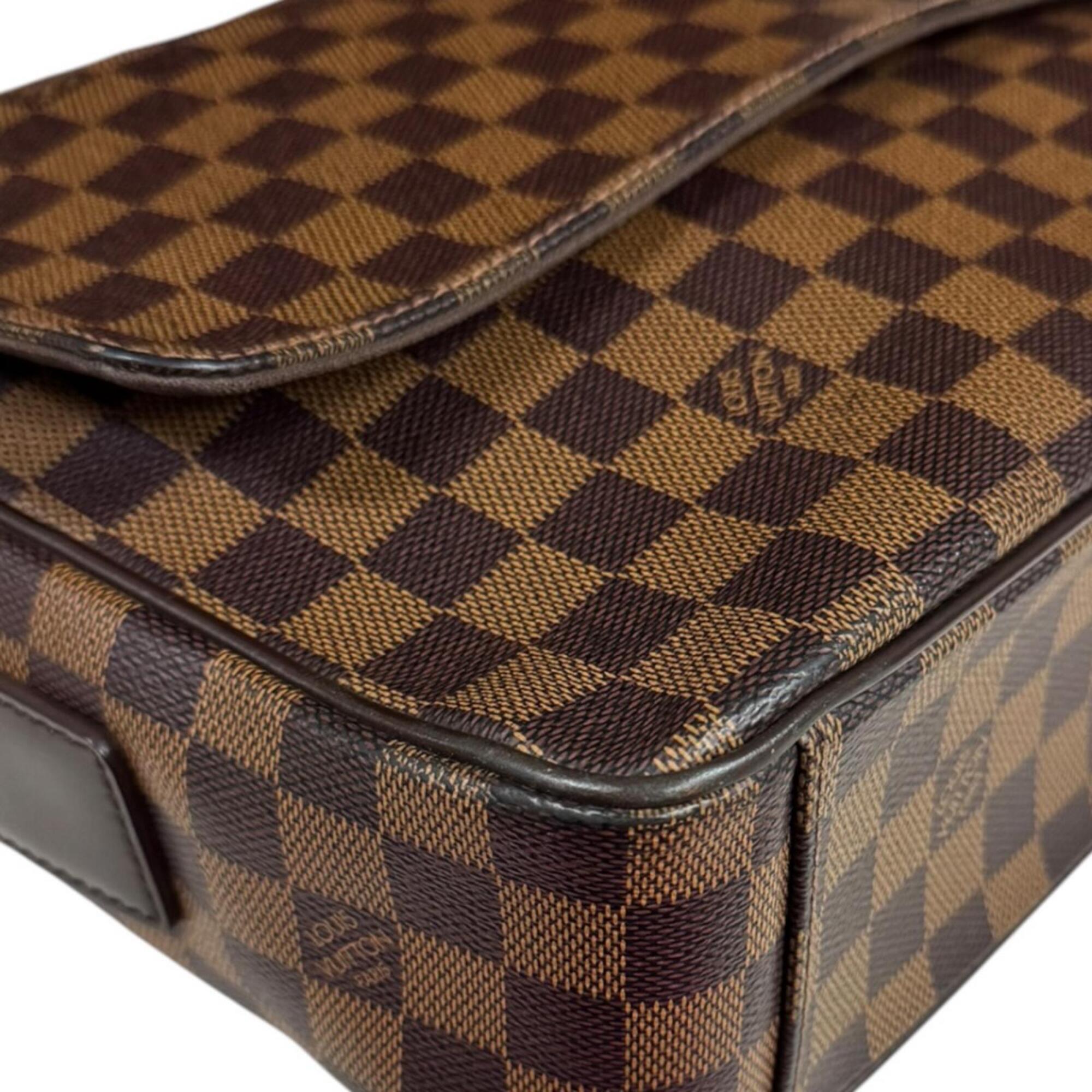Louis Vuitton Damier Brown Damier Canvas Handbag Shoulder Bag (Pre-Owned)