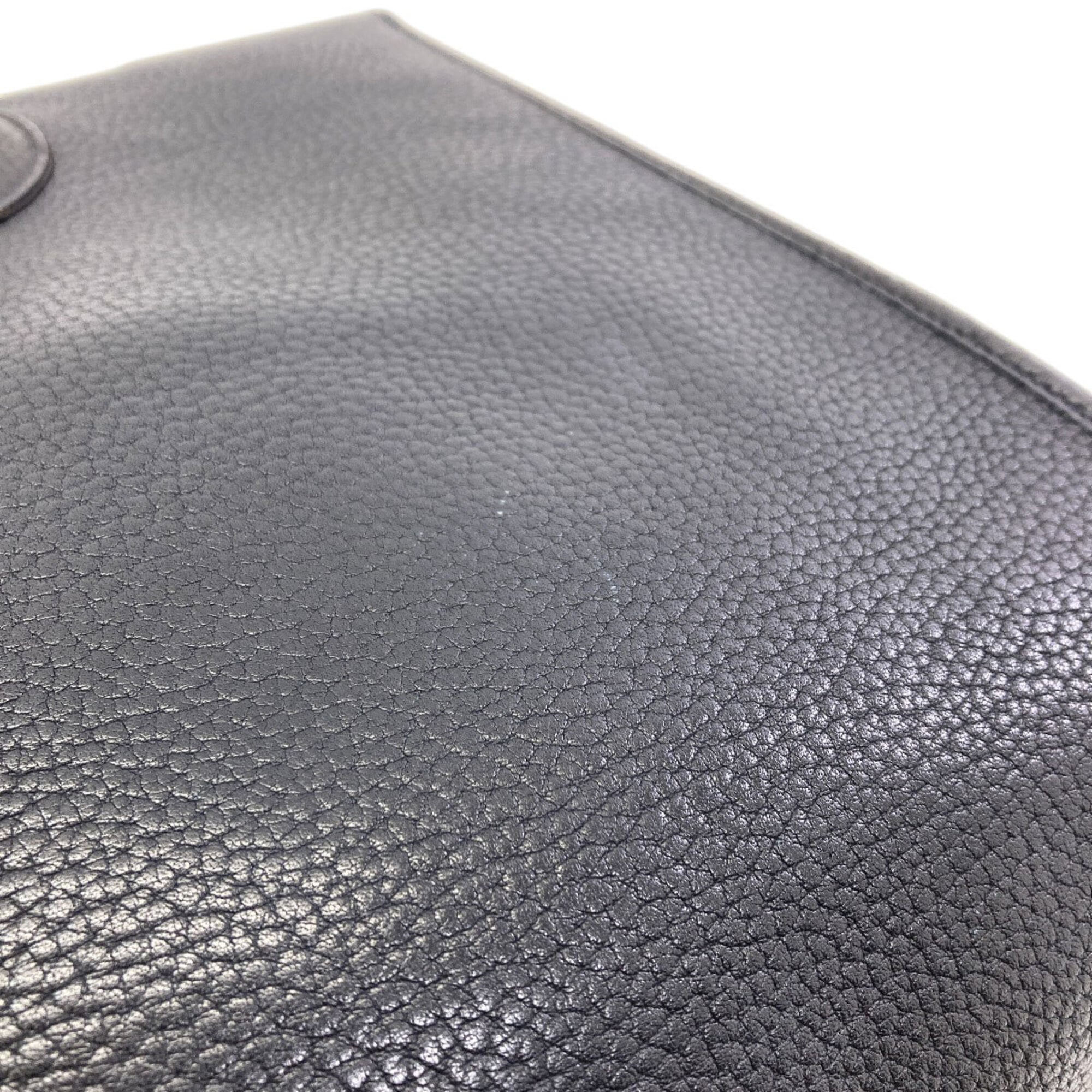Hermes Black Leather Tote Bag (Pre-Owned)