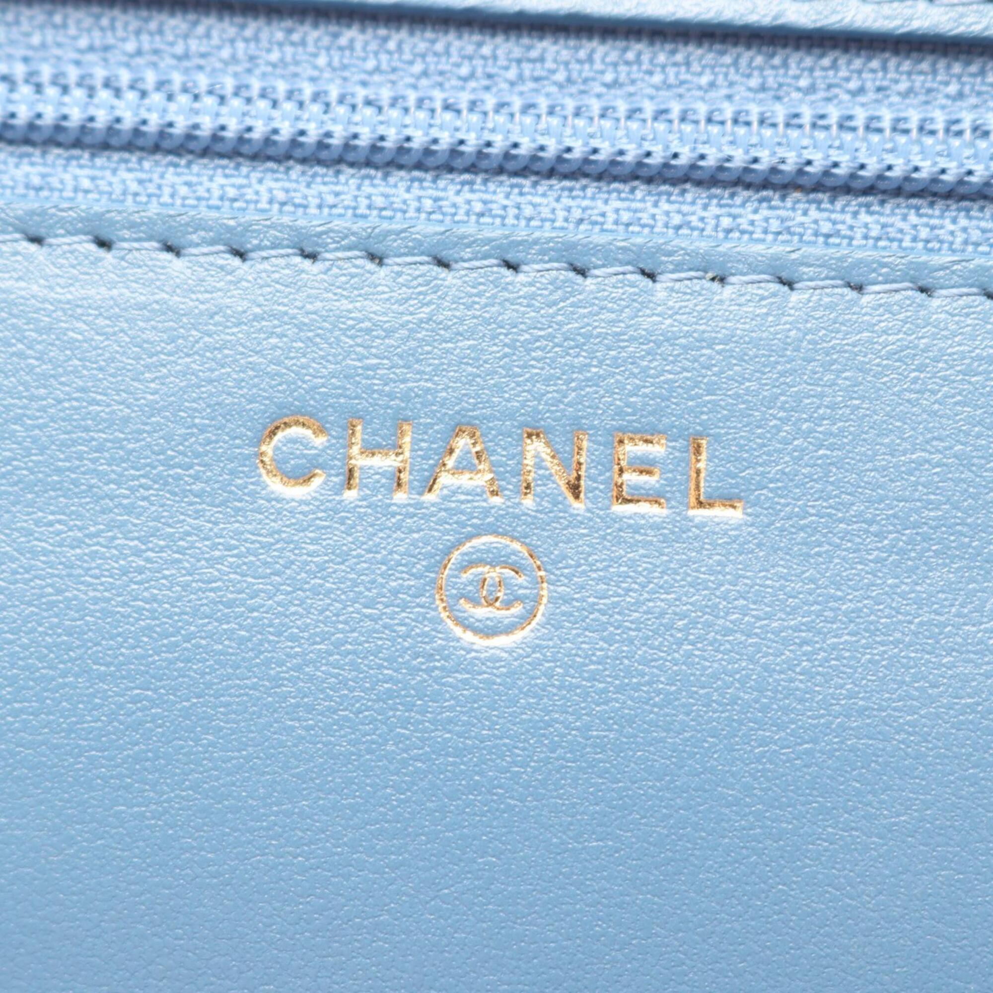 Chanel Blue Denim Handbag Shoulder Bag (Pre-Owned)