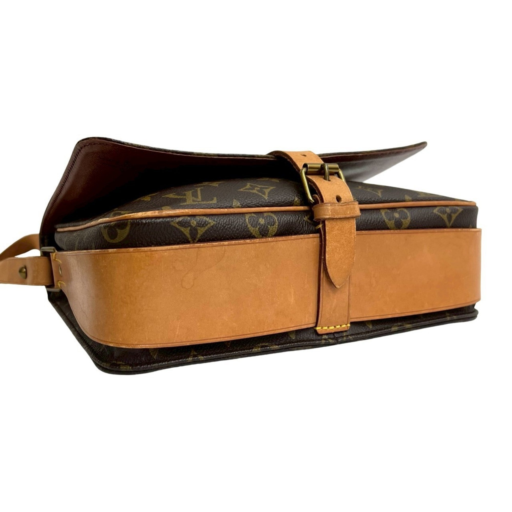 Louis Vuitton Brown Leather Pvc Pochette Shoulder Bag (Pre-Owned)