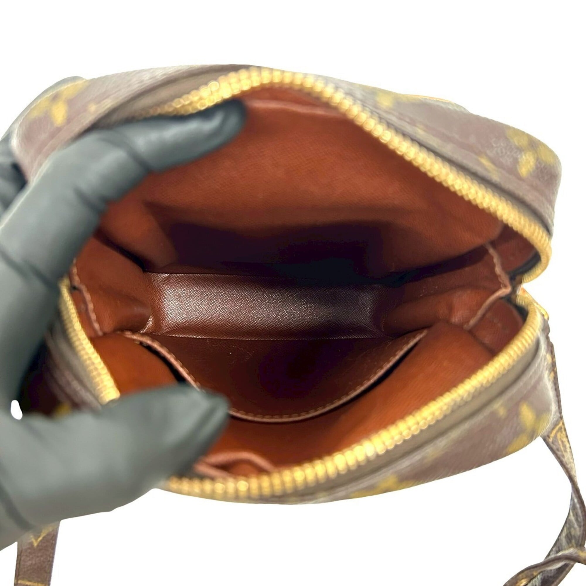 Louis Vuitton Brown Leather Pvc Pochette Shoulder Bag (Pre-Owned)