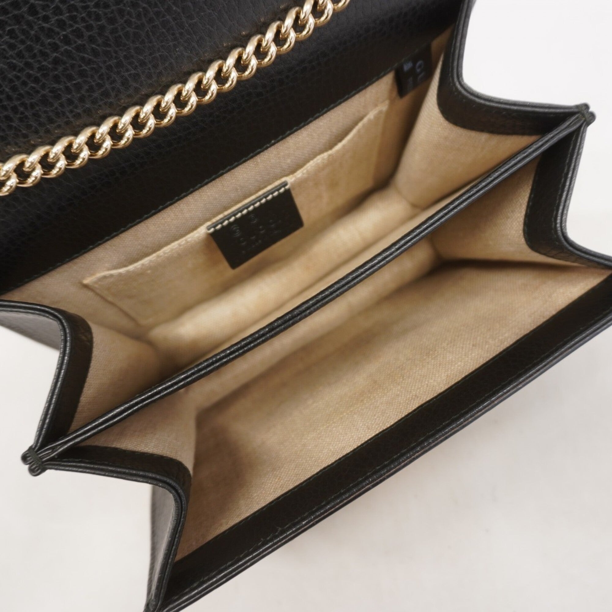 Gucci Black Leather Shoulder Bag (Pre-Owned)