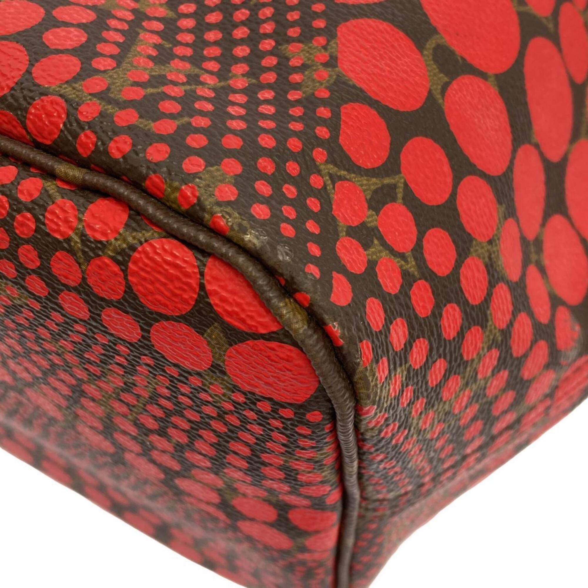 Louis Vuitton Yayoi Kusama Marron Rouge Coated Canvas Handbag (Pre-Owned)