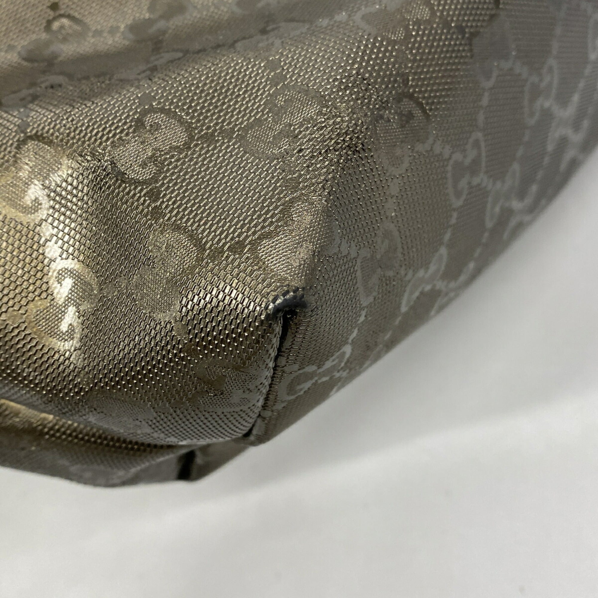 Gucci Khaki Pvc Tote Bag (Pre-Owned)