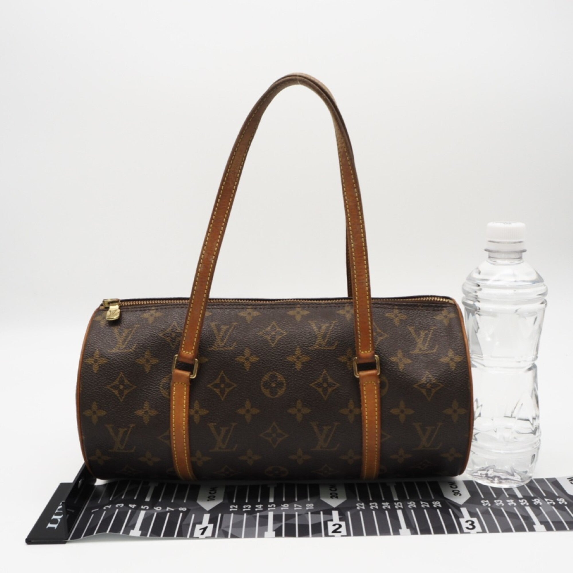 Louis Vuitton Monogram Brown Coated Canvas Leather Handbag (Pre-Owned)