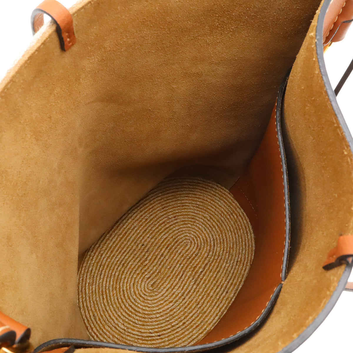 Loewe Brown Raffia Leather Shoulder Bag (Pre-Owned)