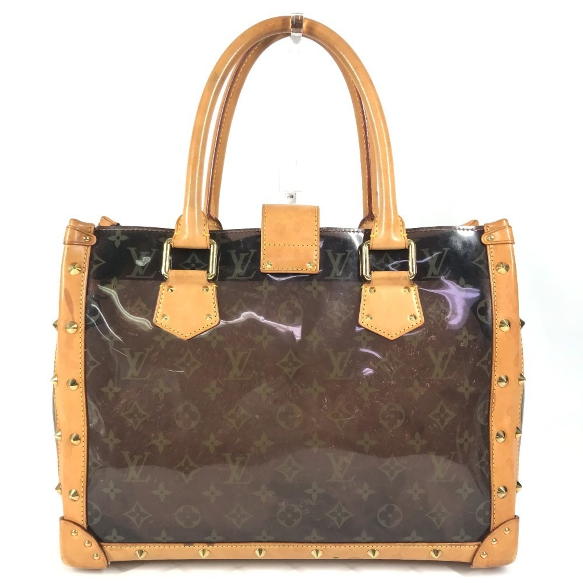 Louis Vuitton Brown Monogram Vinyl Leather Beach Bag Shoulder Bag Tote Bag (Pre-Owned)