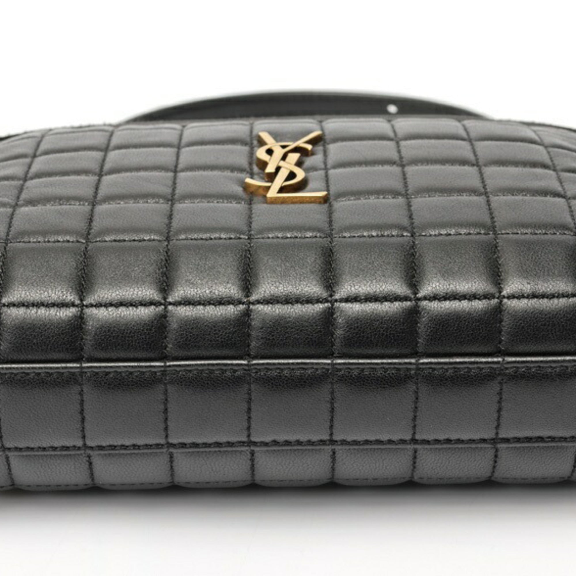 Saint Laurent Black Leather Shoulder Bag (Pre-Owned)
