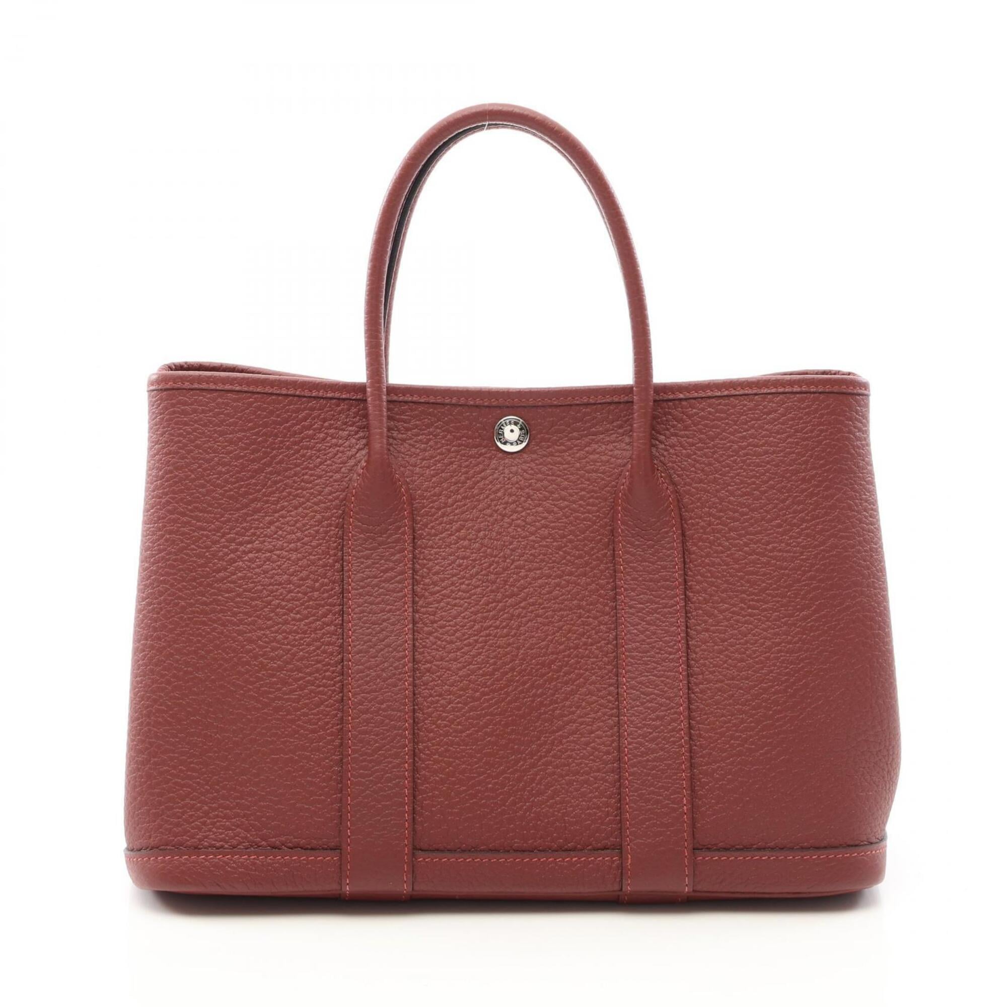 Hermes Bordeaux Negonda Leather Handbag Tote Bag (Pre-Owned)