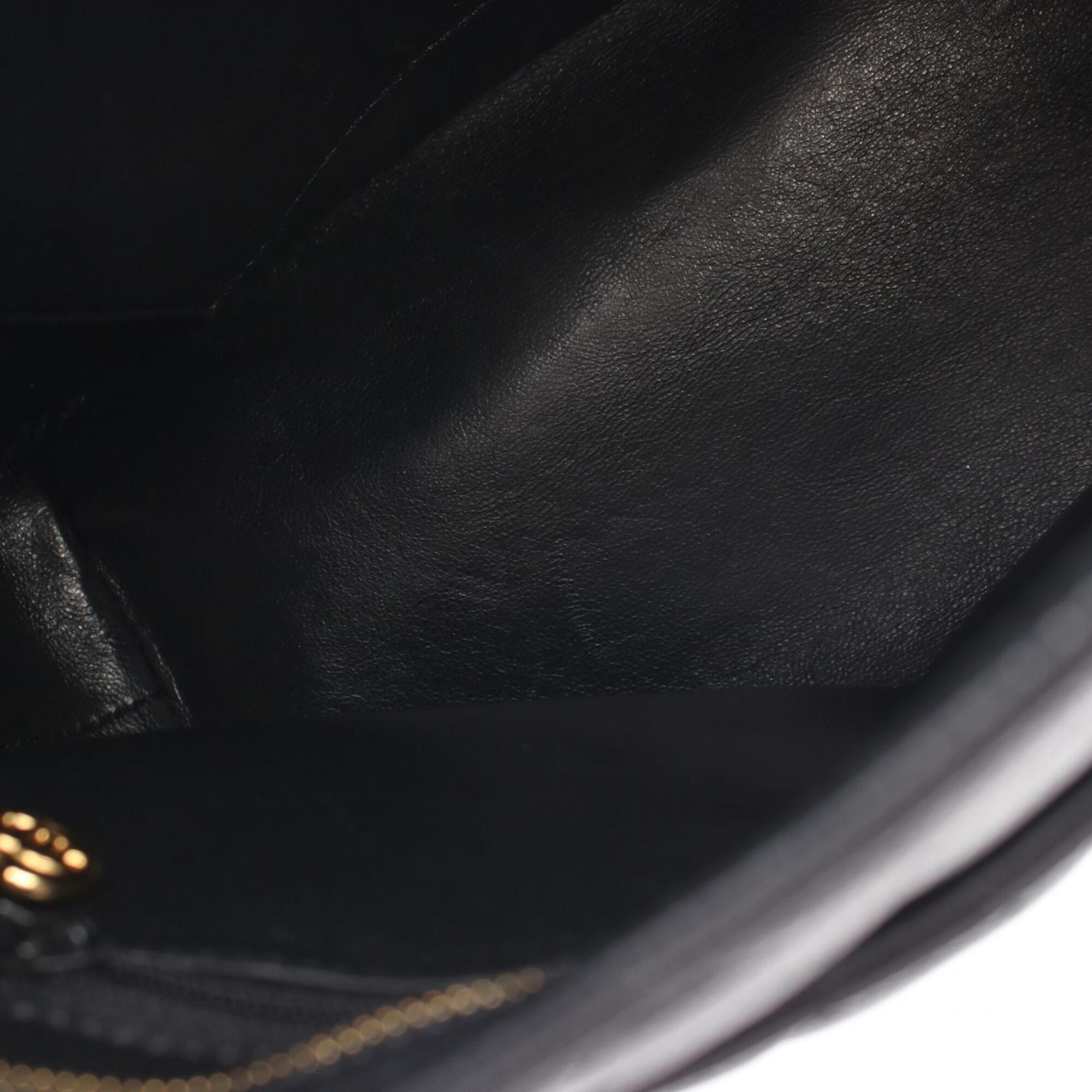 Chanel Black Grained Calfskin Handbag Tote Bag (Pre-Owned)