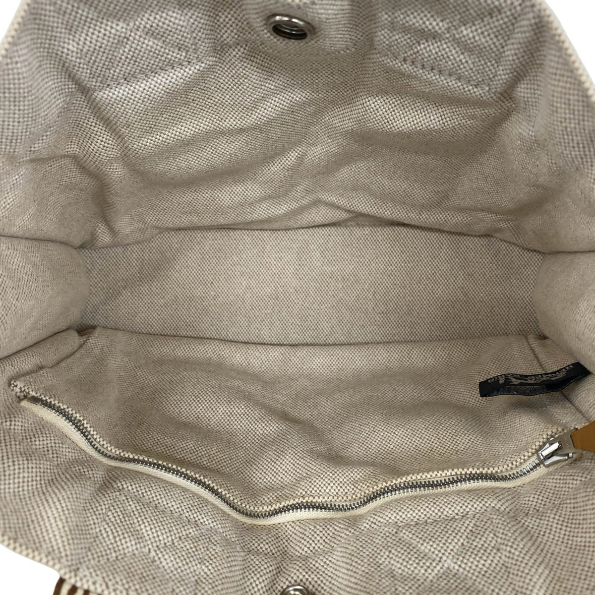 Hermes Beige Toile H Handbag Tote Bag (Pre-Owned)