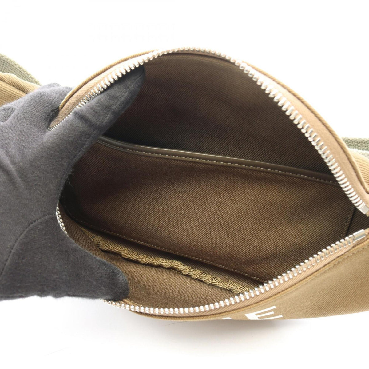 Celine Khaki Canvas Fanny Pack Handbag (Pre-Owned)
