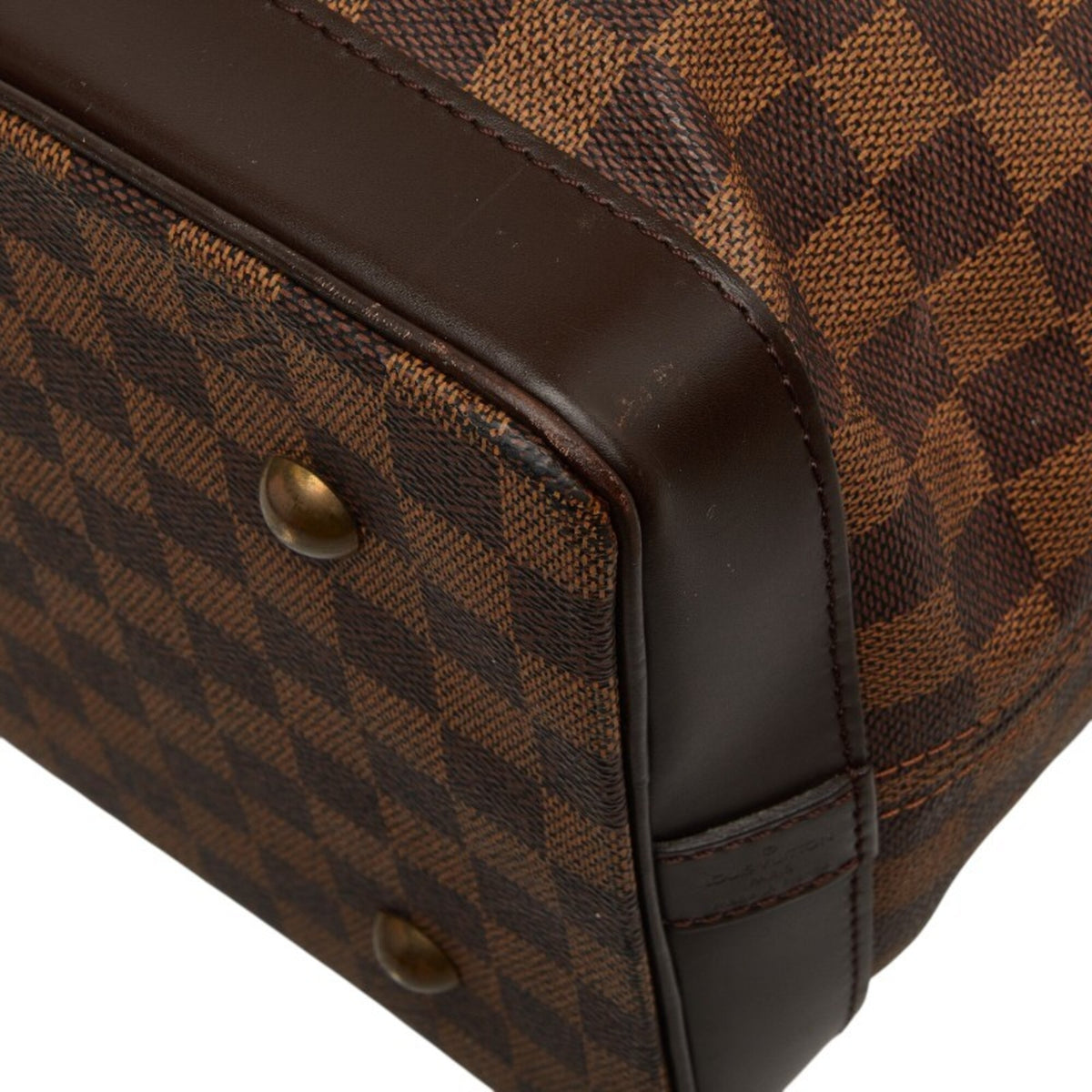 Louis Vuitton Brown Pvc Leather Boston Bag Shoulder Bag (Pre-Owned)