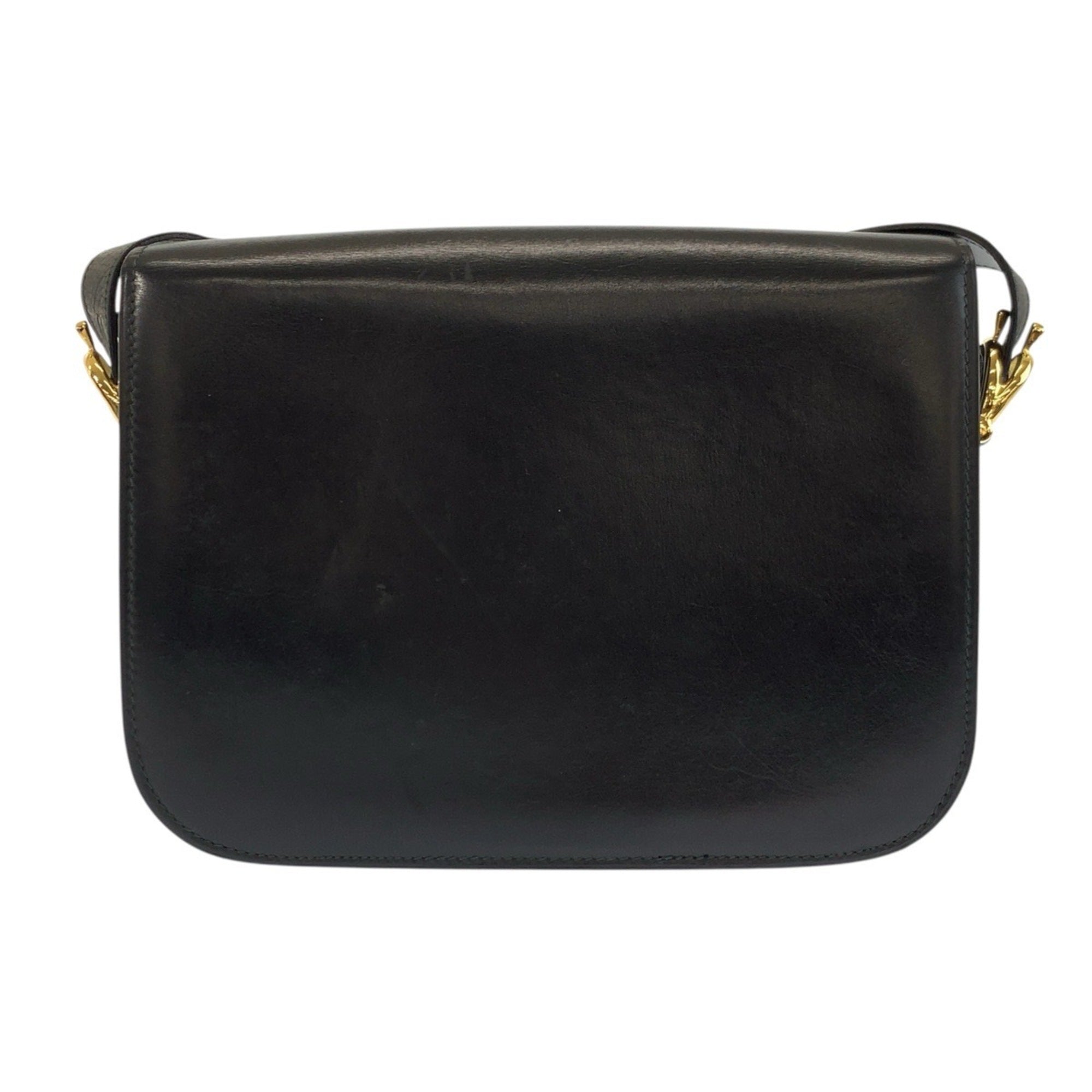 Celine Black Leather Handbag Shoulder Bag (Pre-Owned)
