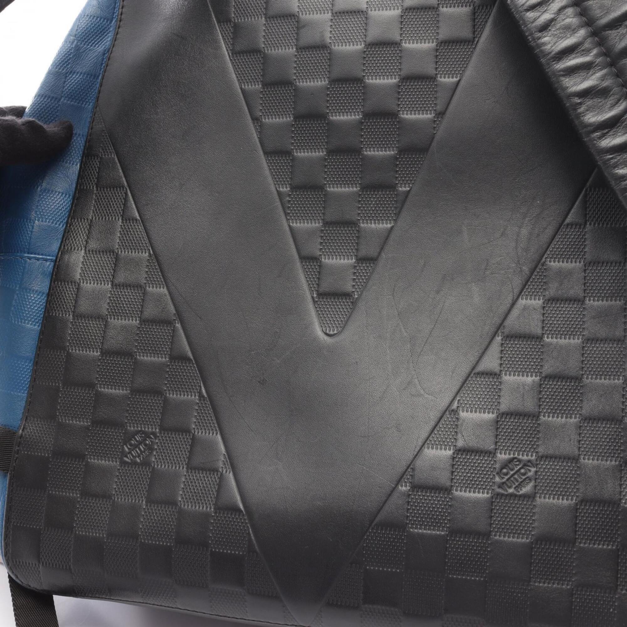 Louis Vuitton Black Blue Infini Damier Infini Backpack (Pre-Owned)