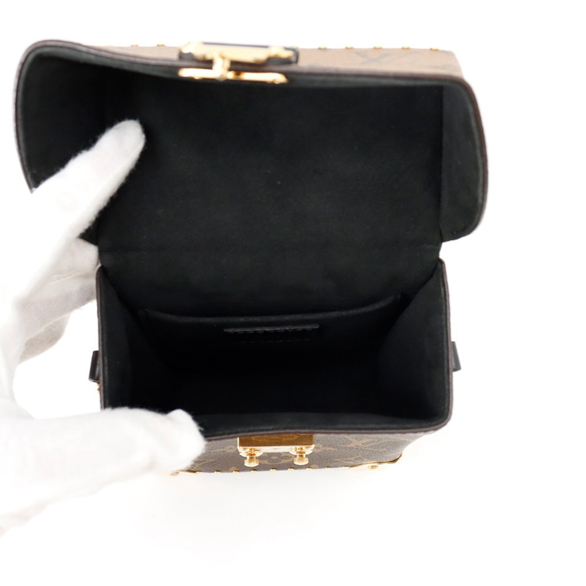 Louis Vuitton Noir Monogram Reverse Monogram Handbag Shoulder Bag (Pre-Owned)