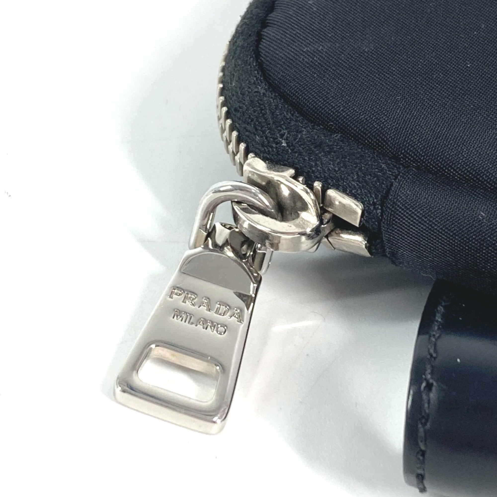 Prada Black Nylon Leather Fanny Pack Pouch (Pre-Owned)