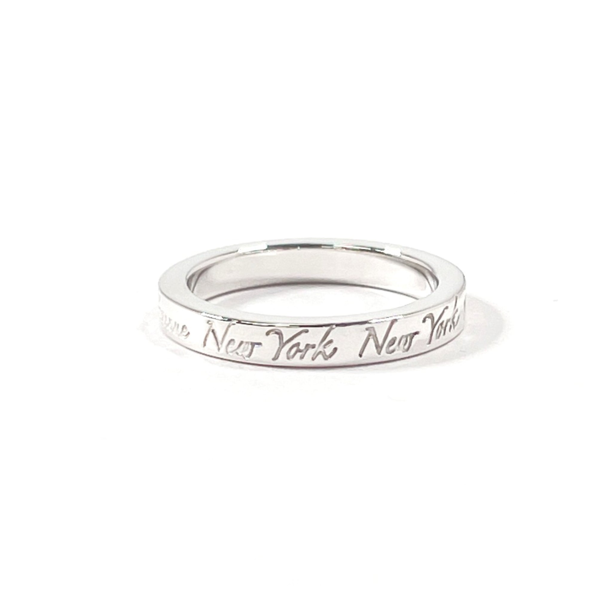 Tiffany Silver Silver 925 Band Ring (Pre-Owned)