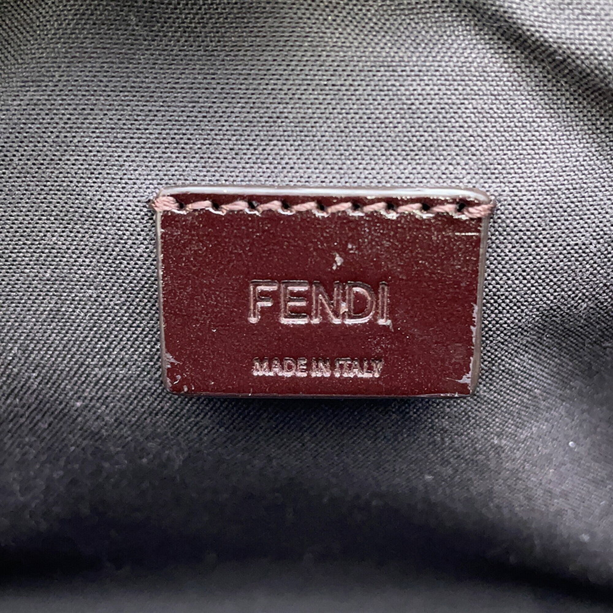 Fendi Beige Leather Handbag Shoulder Bag (Pre-Owned)