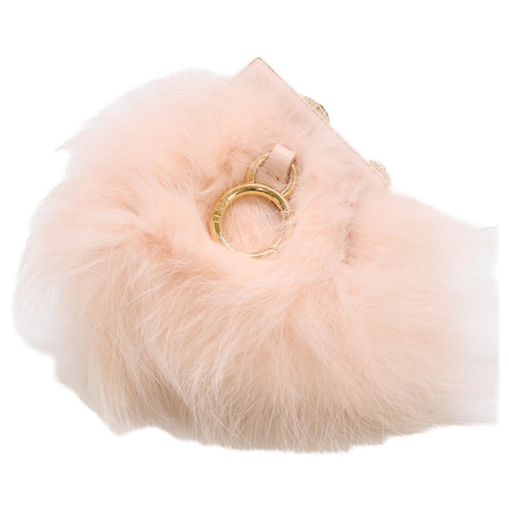 Fendi Pink Fur Pouch Shoulder Bag (Pre-Owned)