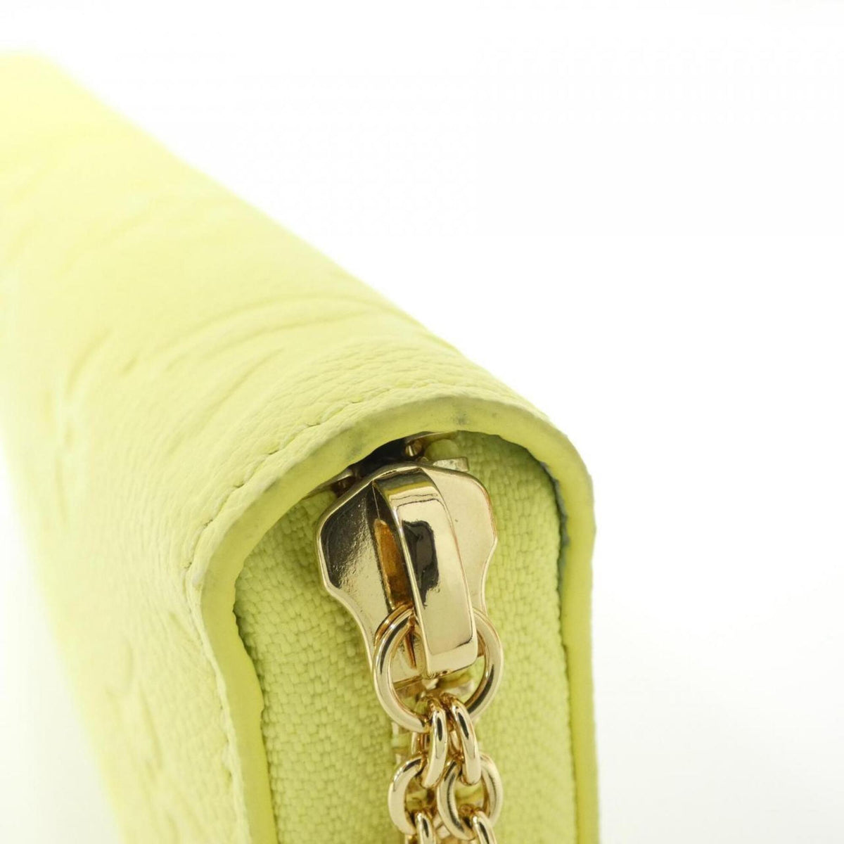 Louis Vuitton Yellow Leather Long Wallet (Bi-Fold) (Pre-Owned)