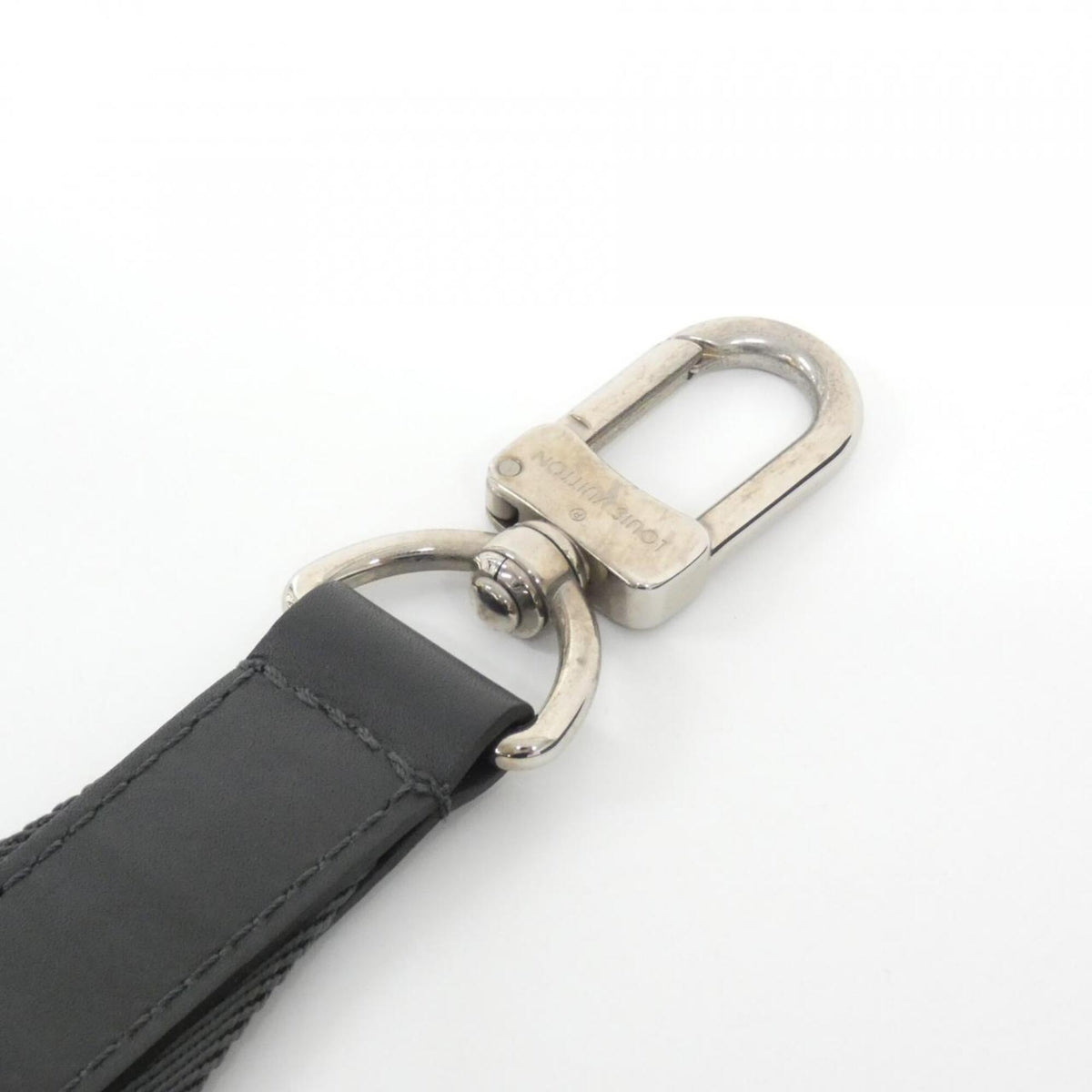 Louis Vuitton Dark Gray Gray Leather Boston Bag (Pre-Owned)