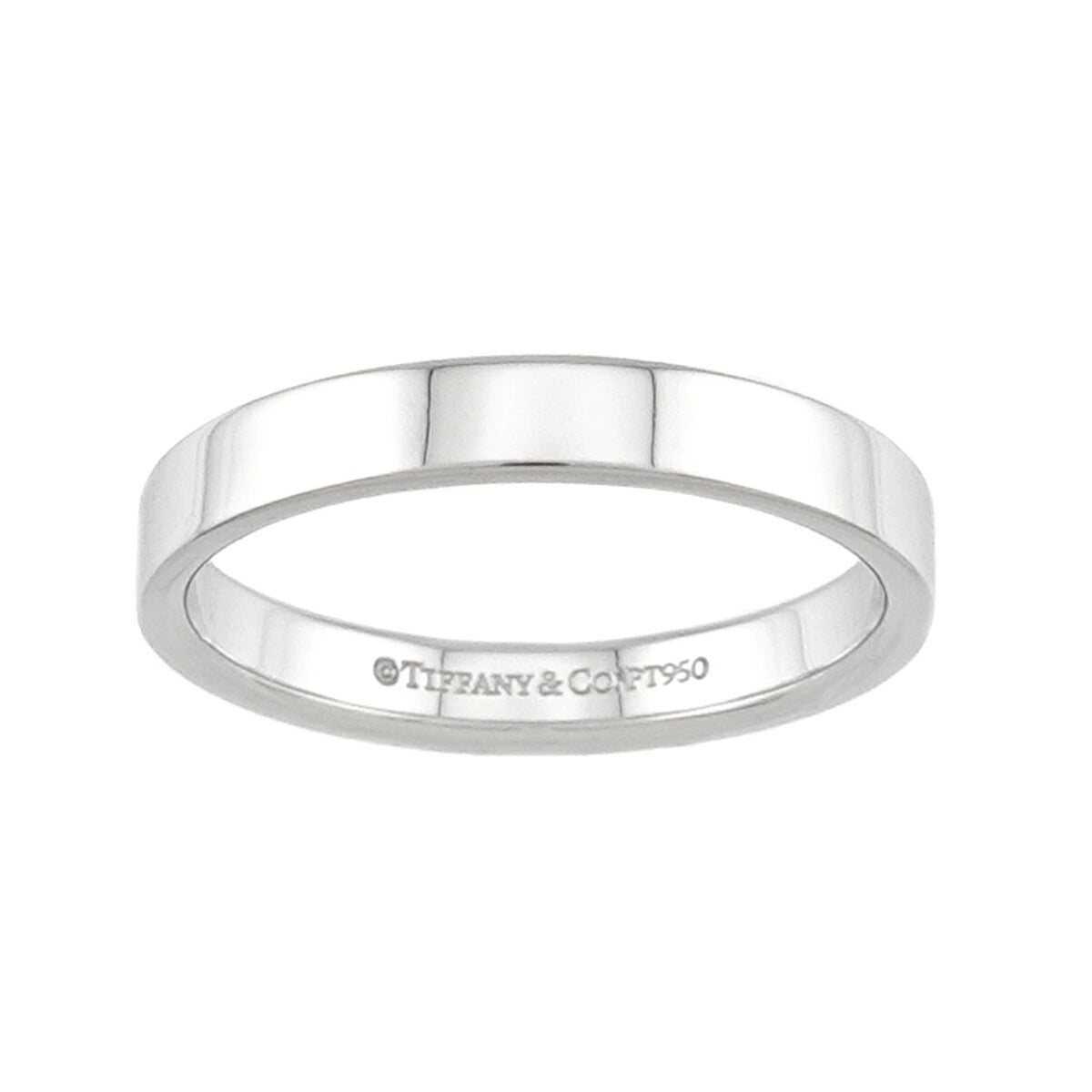 Tiffany Platinum 950 Band Ring (Pre-Owned)