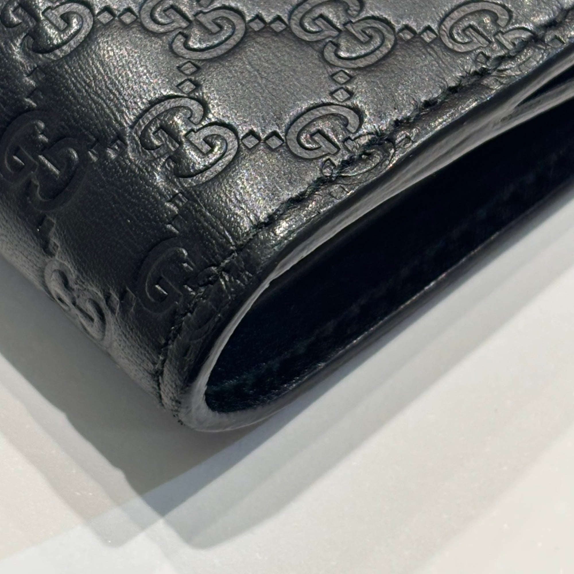 Gucci Black Leather Wallet (Bi-Fold) (Pre-Owned)