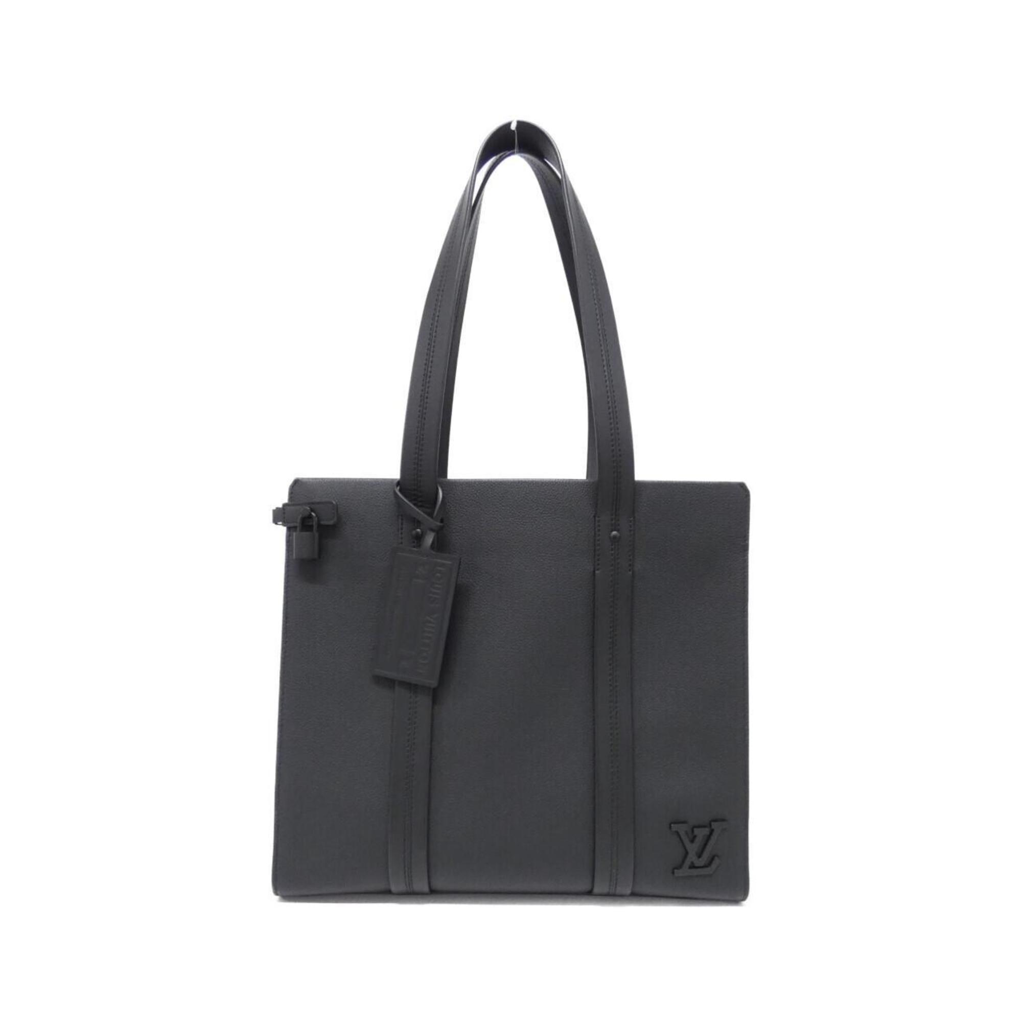 Louis Vuitton Black Leather Handbag (Pre-Owned)