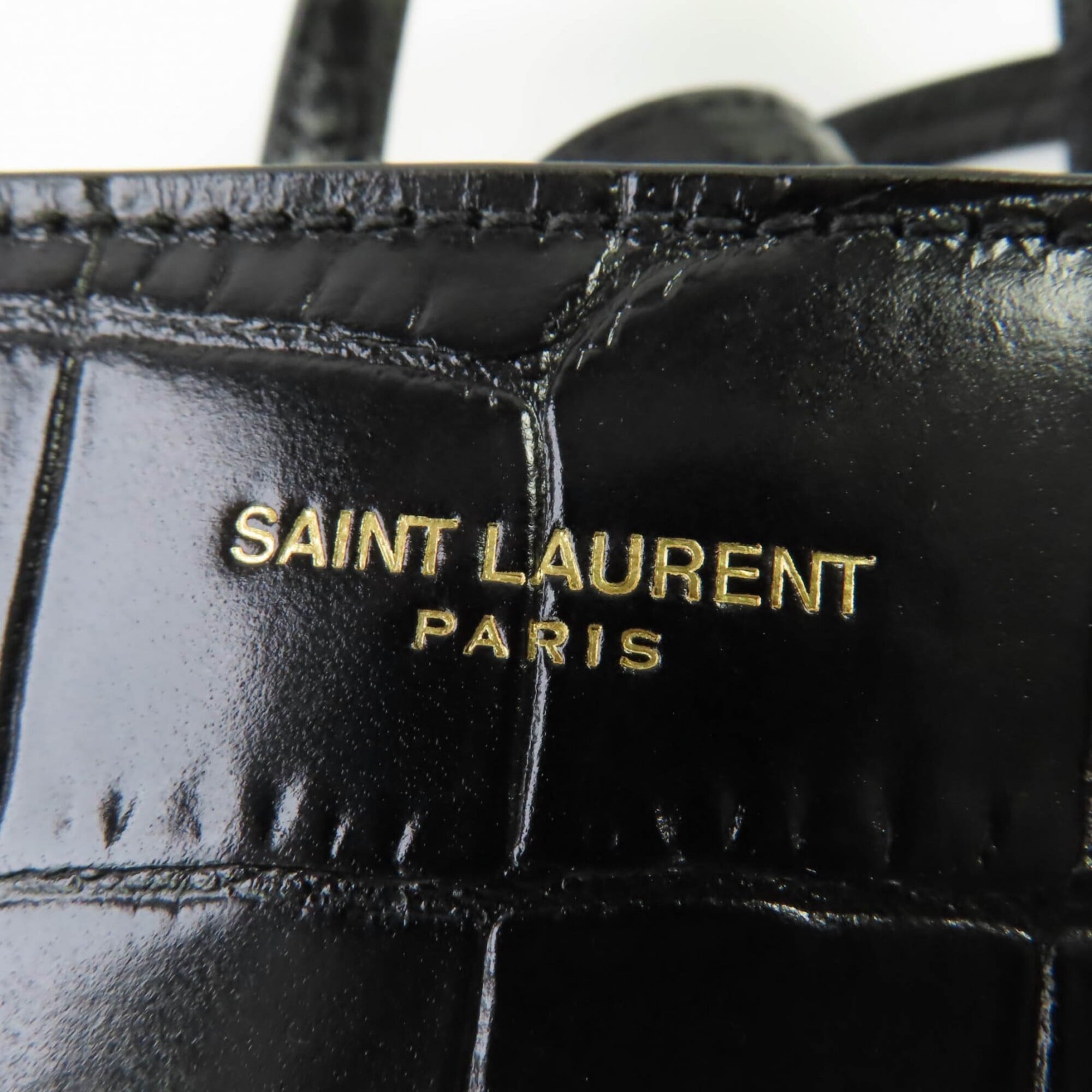 Saint Laurent Black Leather Handbag Shoulder Bag (Pre-Owned)