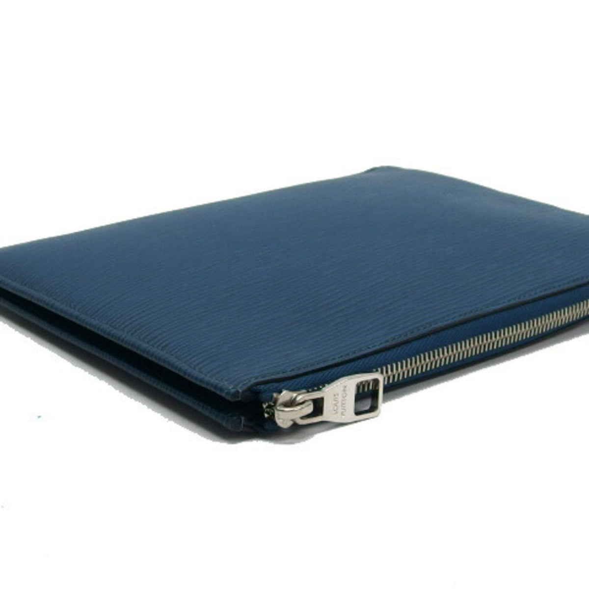 Louis Vuitton Epi Bleu Celeste Epi Leather Clutch Bag Pochette (Pre-Owned)
