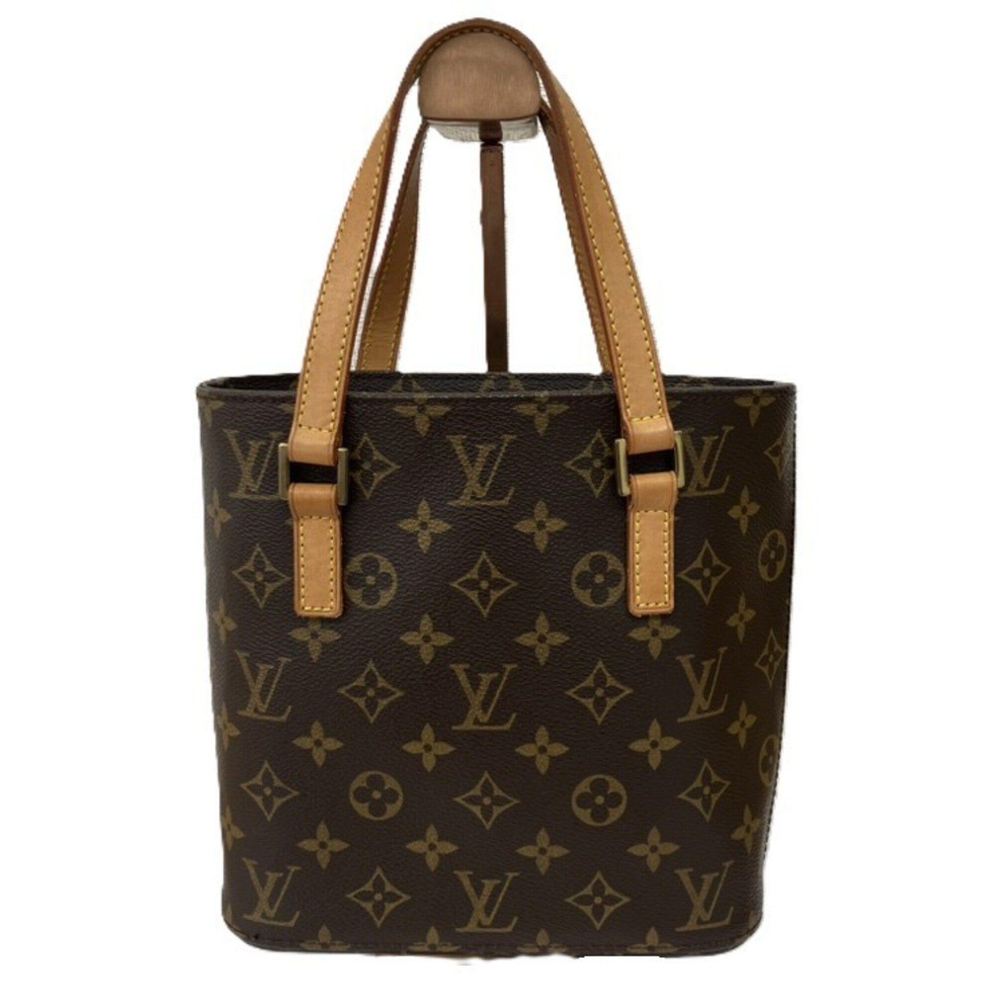 Louis Vuitton Monogram Brown Leather Tote Bag (Pre-Owned)