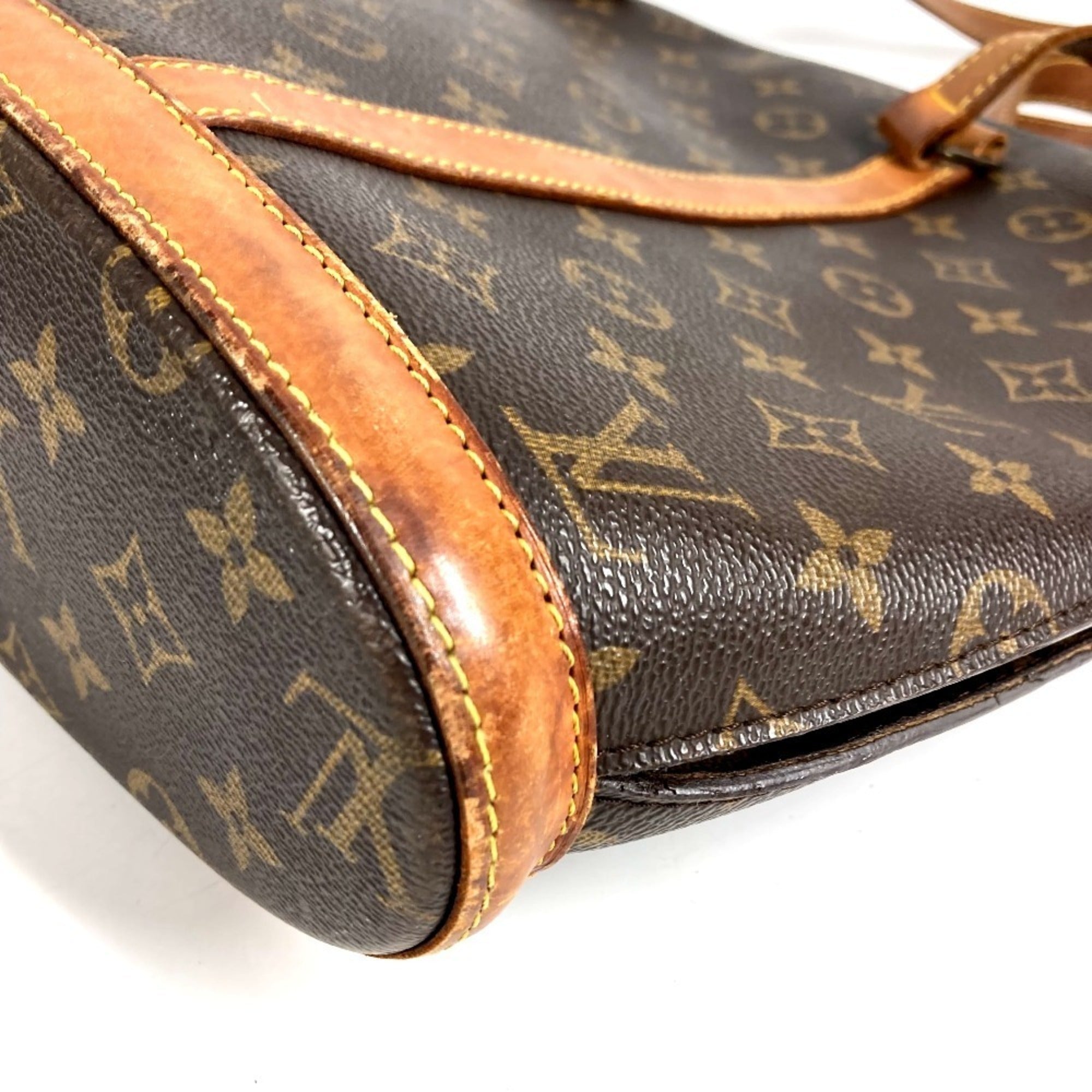 Louis Vuitton Brown Monogram Canvas Shoulder Bag Tote Bag (Pre-Owned)